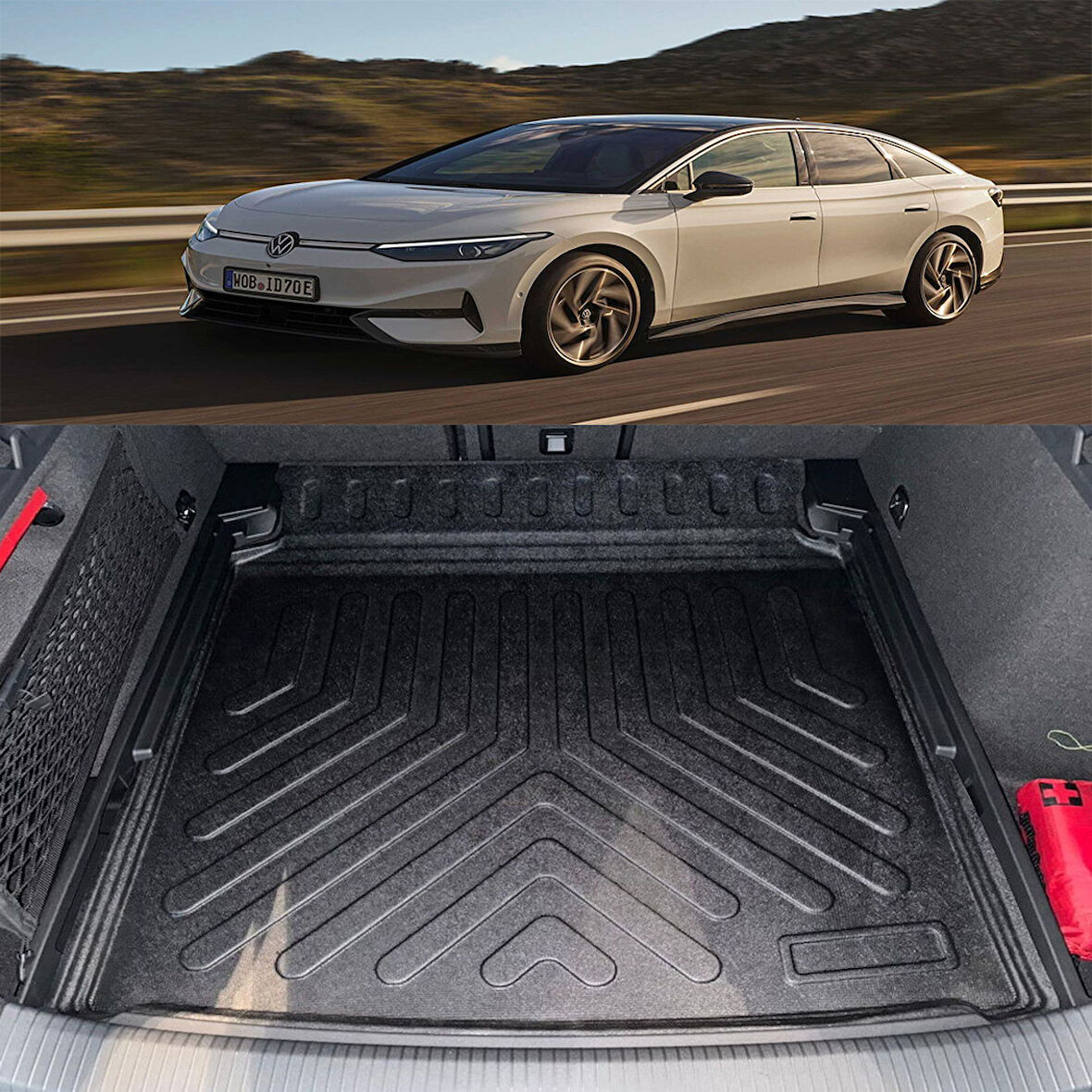 Rizline Volkswagen ID.7 2023 Ve Sonrası  Üst Kademe 3D Bagaj Havuzu