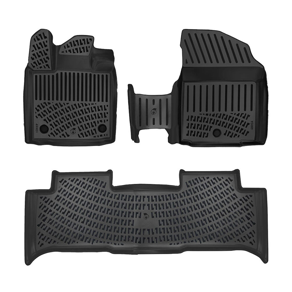 Rizline Togg T10F 2025 Ve Sonrası 3D Havuzlu Paspas Siyah