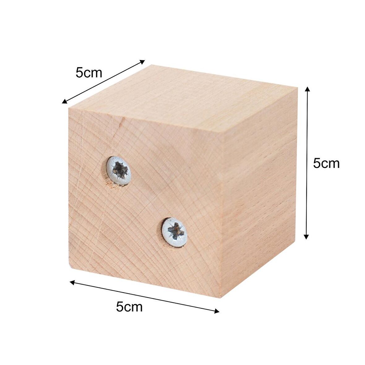 Ünite Ayak Yükseltici Ağaç Takoz Masa Sandalye Koltuk Sehba Kanepe Boy 5 cm En 5x5 cm Boyasız