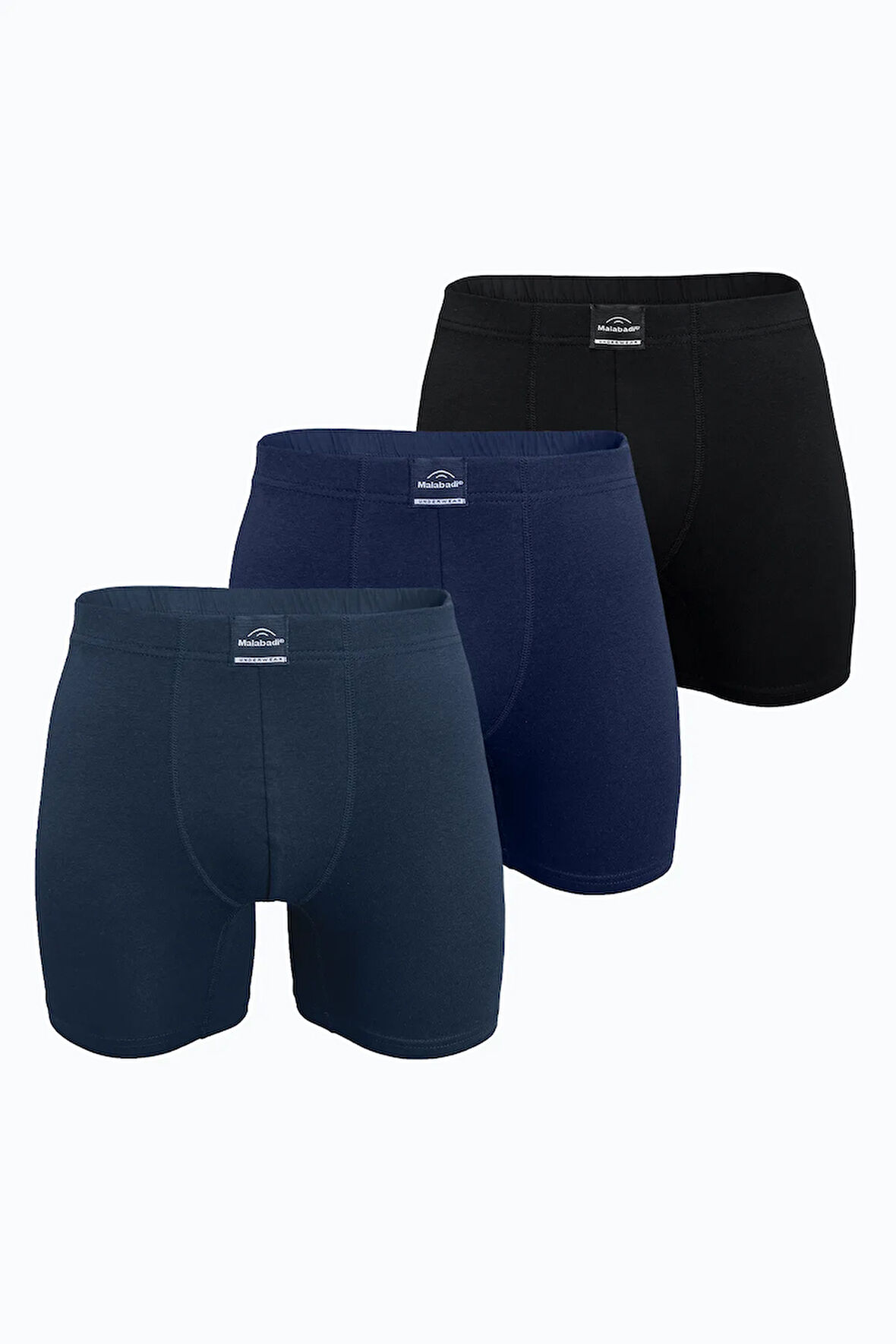 Erkek 3 lü Lacivert Premium Collection Modal Uzun Boxer 3M250