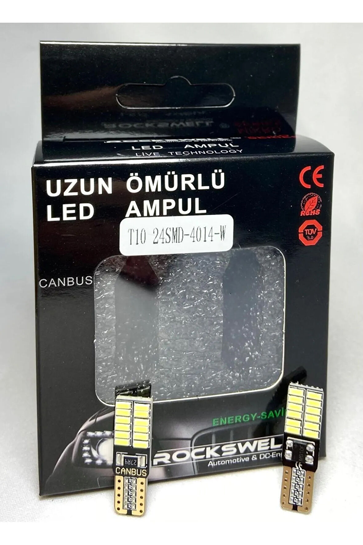 T10 DİPSİZ PARK PLAKA LAMBASI AMPÜLÜ 24 LEDLİ CAN BUS BEYAZ