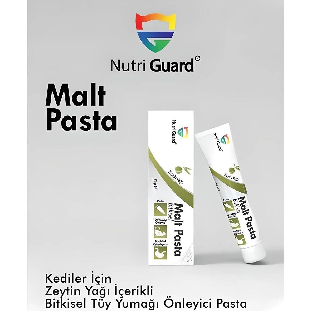 Nutri Guard  Zeytinyağ Içerikli Bitkisel Tüy Yumağı Önleyici  Nutriguard Malt Paste 50gr