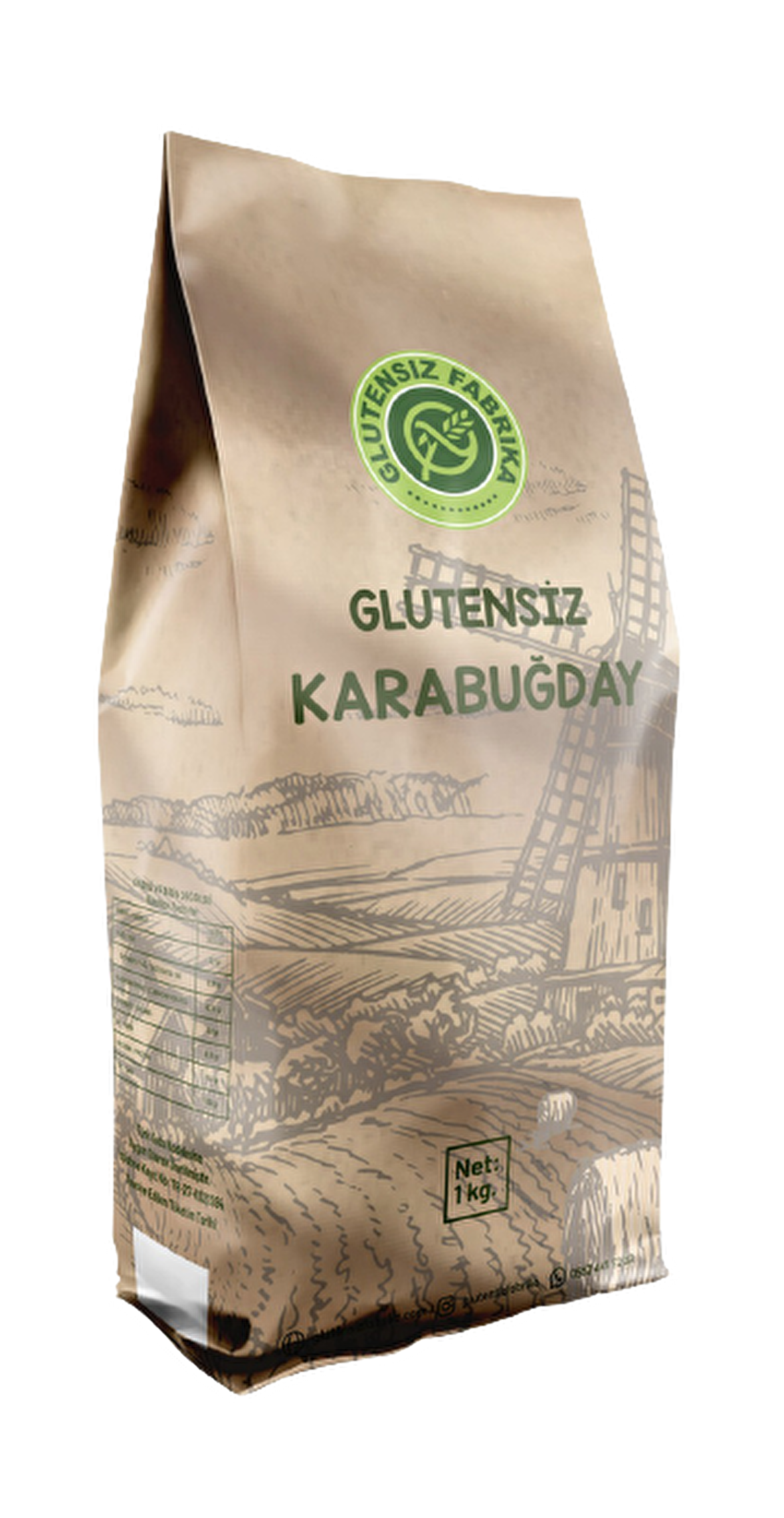 KAVRULMUŞ KARABUĞDAY SADE (1KG)