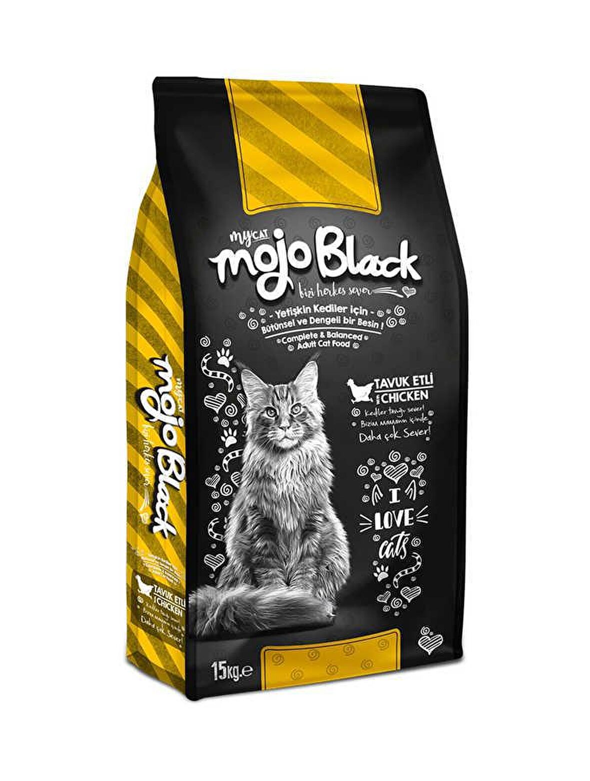 Mycat Mojo Black Tavuk Etli Kedi Maması 15 Kg