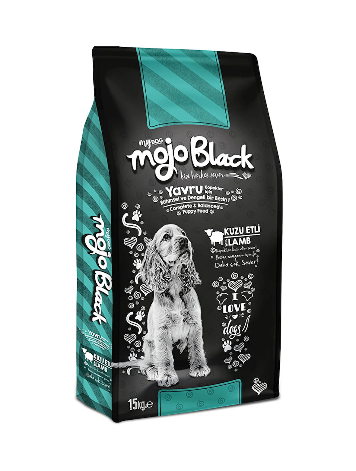 MOJO BLACK KUZU ETLI YAVRU KÖPEK MAMASI 15KG