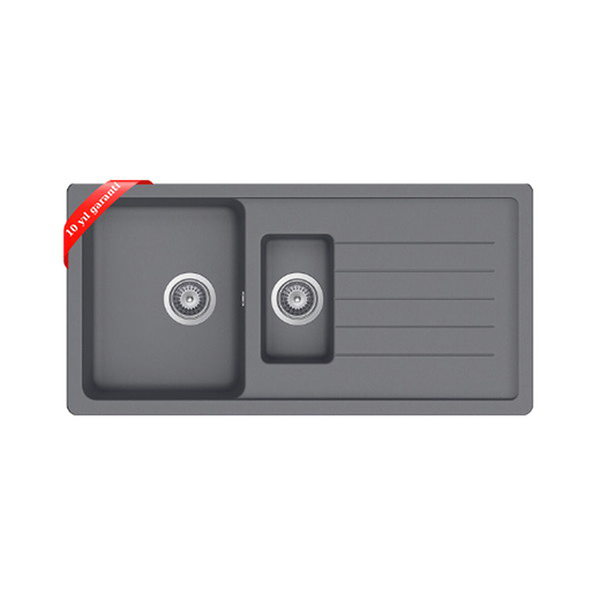 Ukinox Eviye Valente D 150L 1.5 Göz Gri Granit