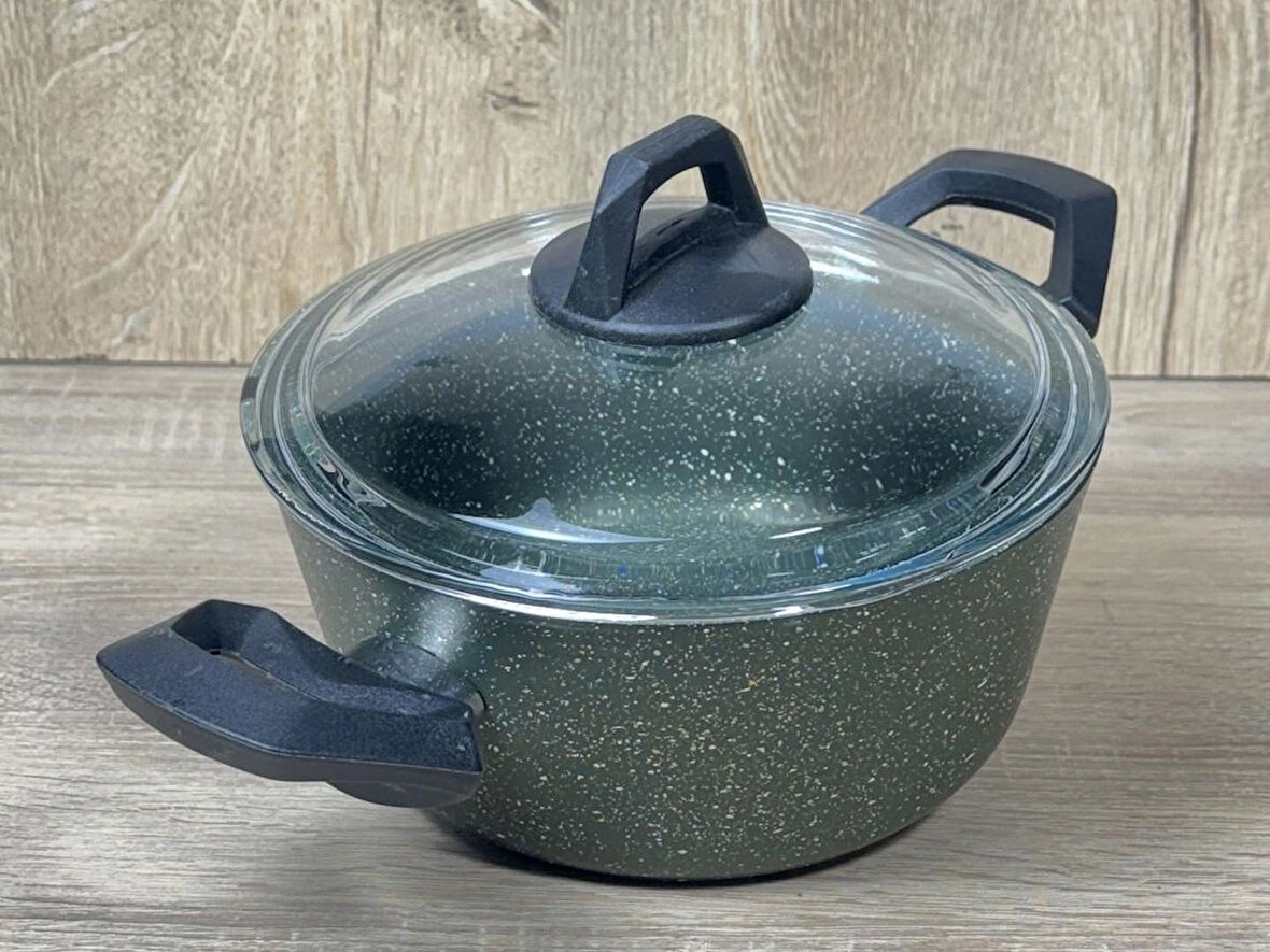 Ravelli Maxima Extra 20 cm Granit Tencere Koyu Yeşil