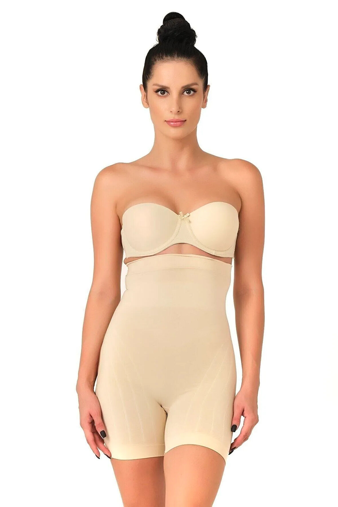 Seamless Popo Açık Yüksek Bel Boxer Korse 2033