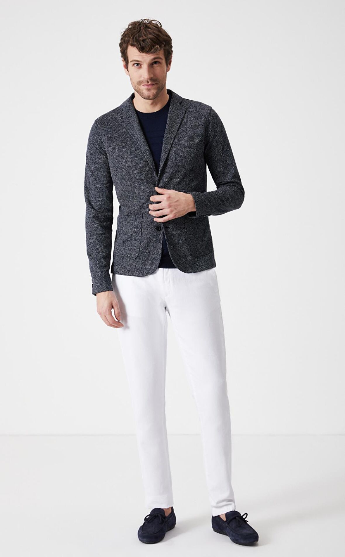 Boris Becker Erkek Örme Blazer Ceket