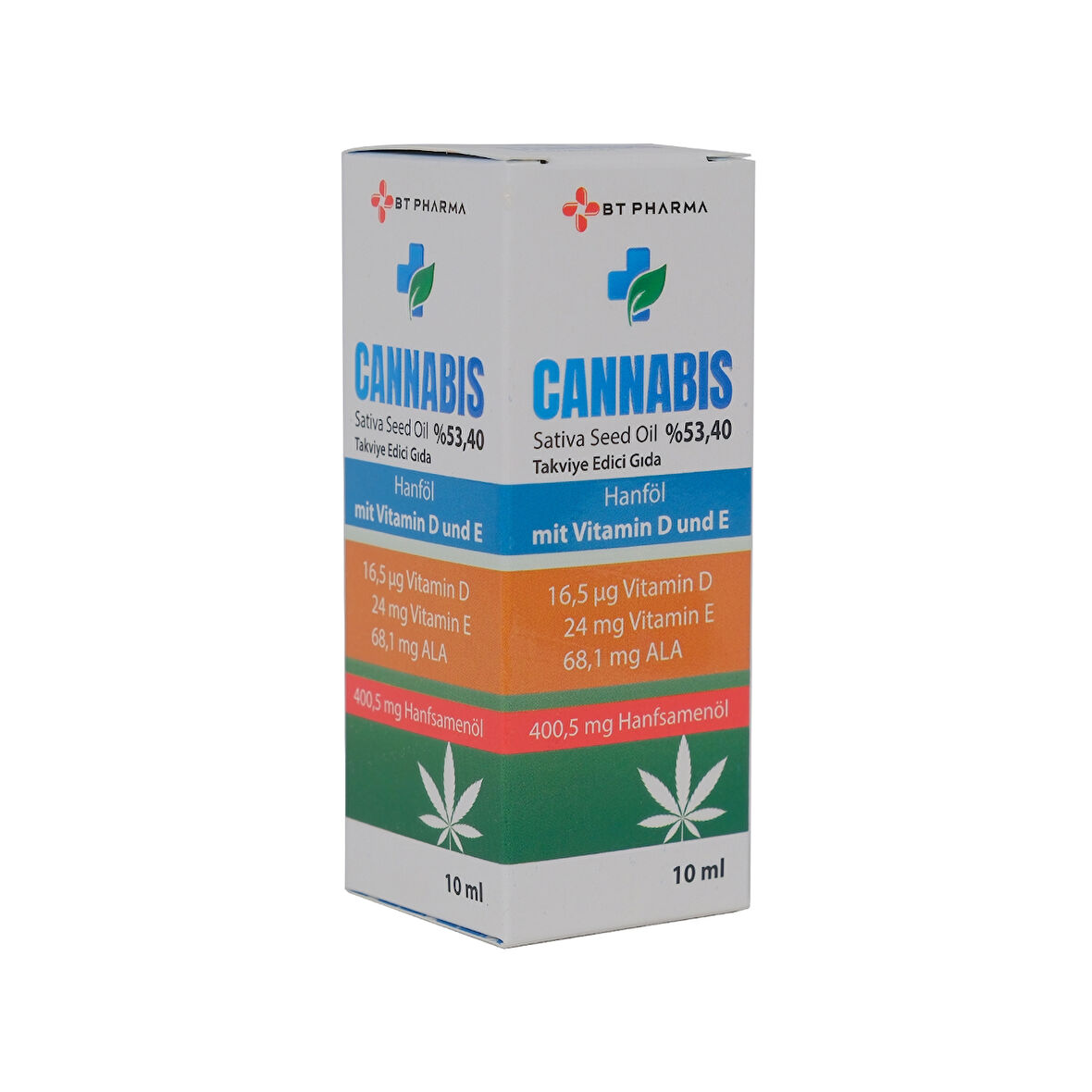 Btpharma Cannabıs Oıl 400Mg- Vıtamın D&E 10 Ml