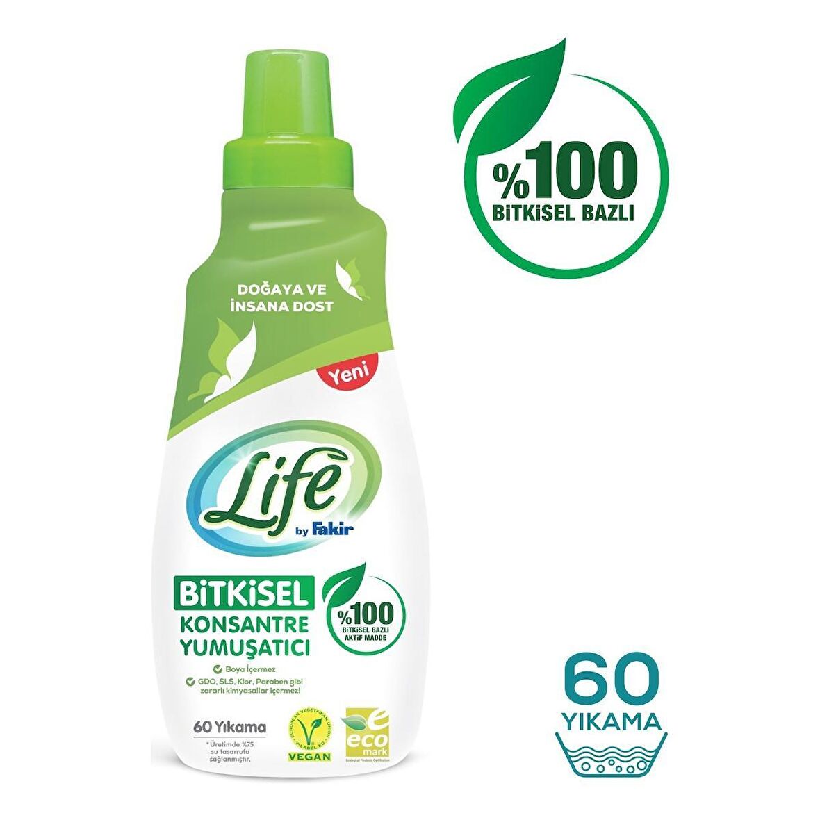 Life By Fakir Konsantre 60 Yıkama Yumuşatıcı 1.5 lt 6'lı