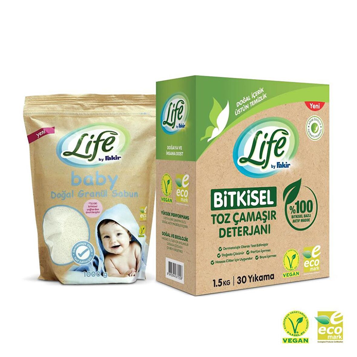 Life By Fakir Baby Granül Sabun ve Toz Deterjan Seti