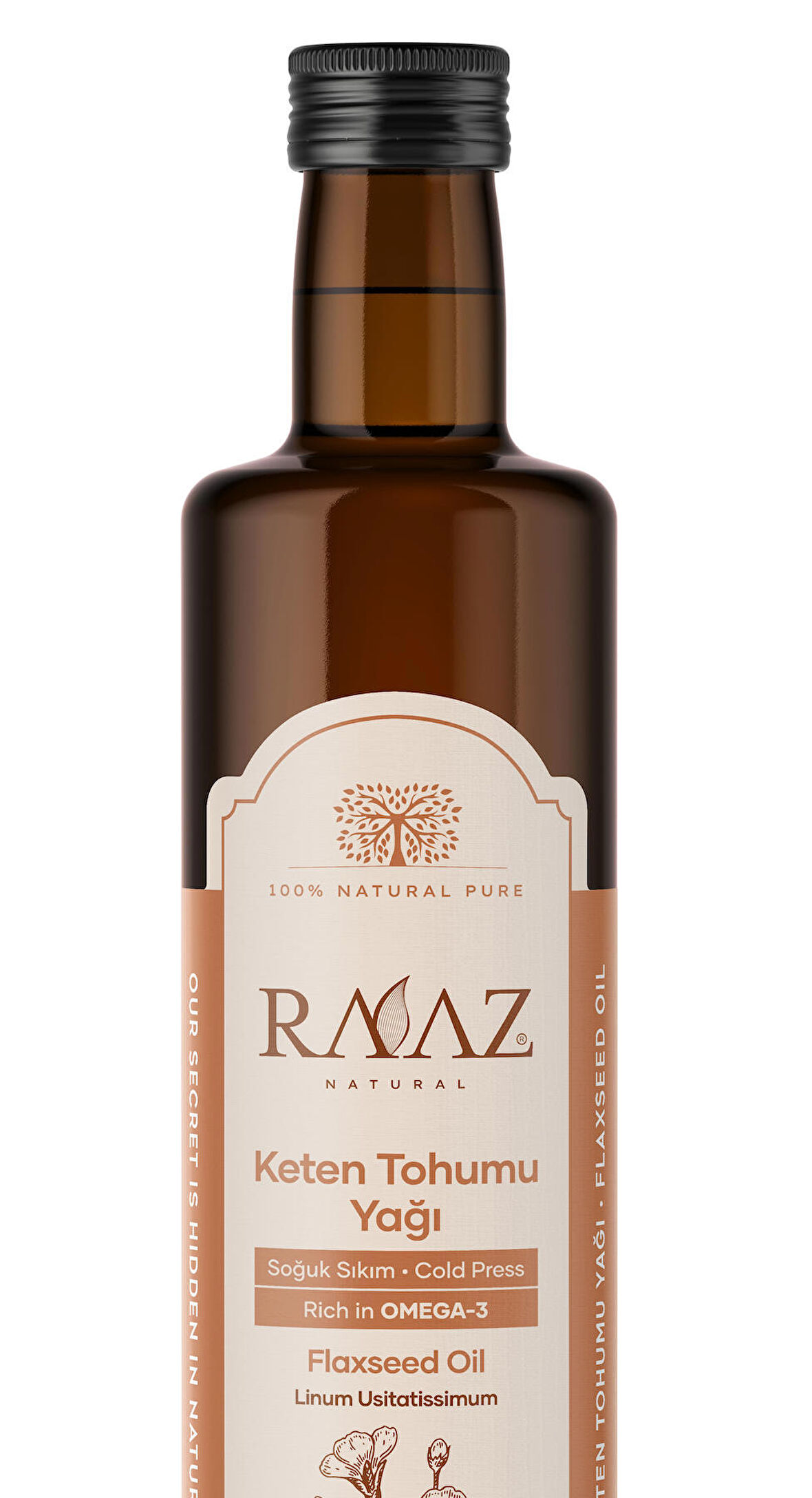 RAAZ Keten Tohumu Yağı 250 ml Soğuk Sıkım Flaxseed Oil