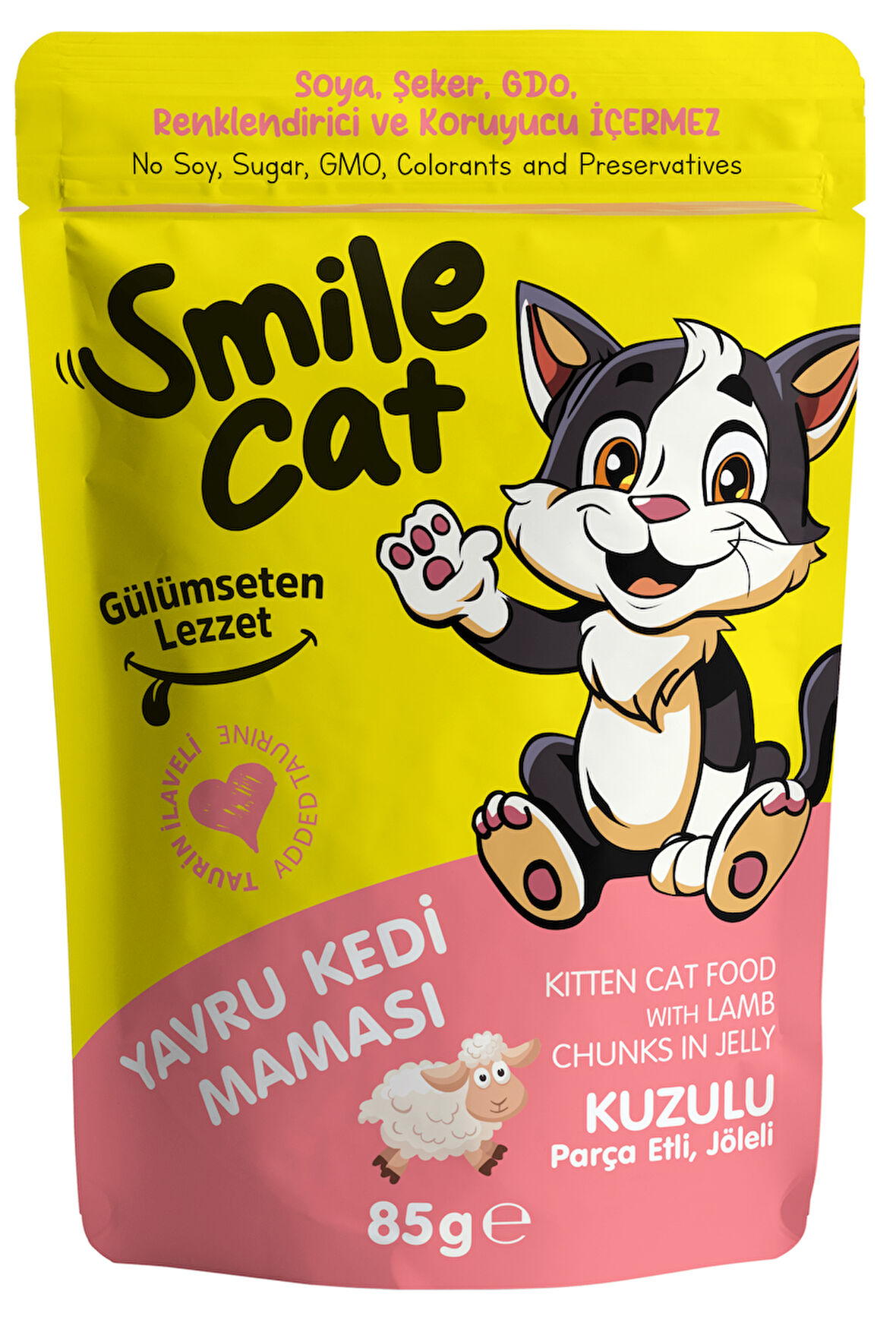 Smile Cat Pouch 85 gr Yavru Kedi Kuzulu