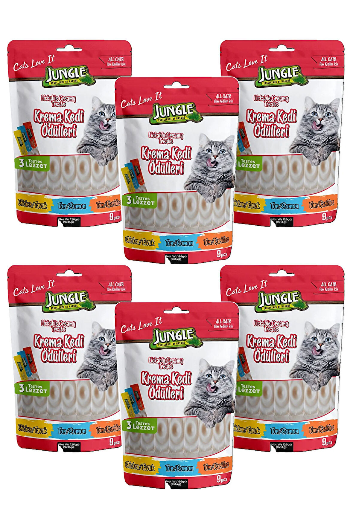 14 GR *9'LU KREMA KEDİ ÖDÜL MAMASI MİX