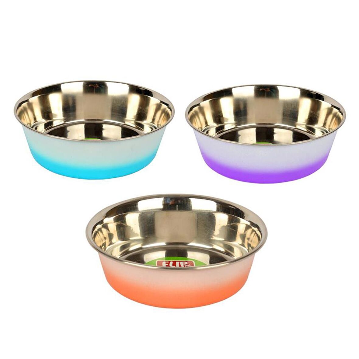 Flip 24 Oz. KE-3204P Mat Pembe Çelik Mama Kabı 0,71 lt