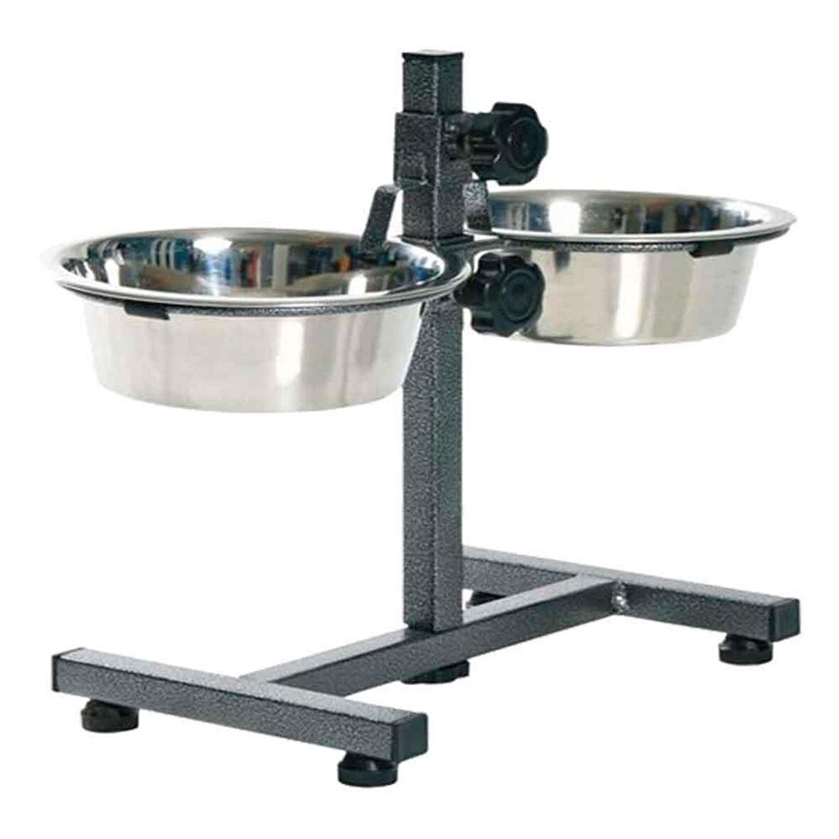 Flip İkili Ayaklı Çelik Mama Kabı 2x945 ML