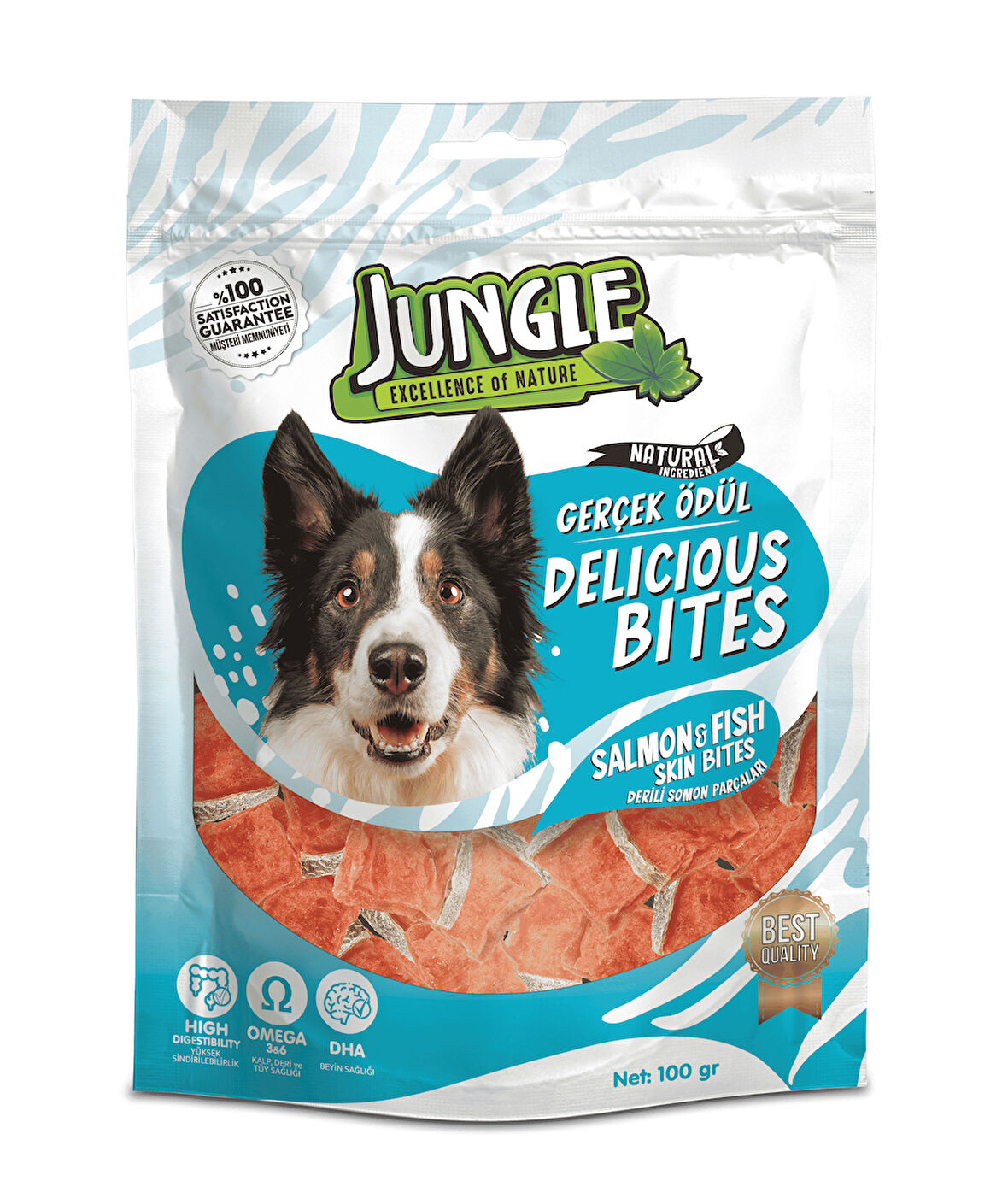 Jungle Köpek Ödül Somon Dilimleri 100 gr