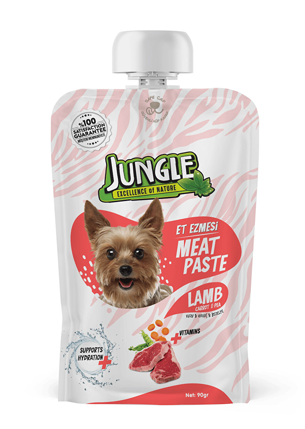 Jungle Köpek Et Ezmesi Taze Kuzulu&Havuçlu 90 g