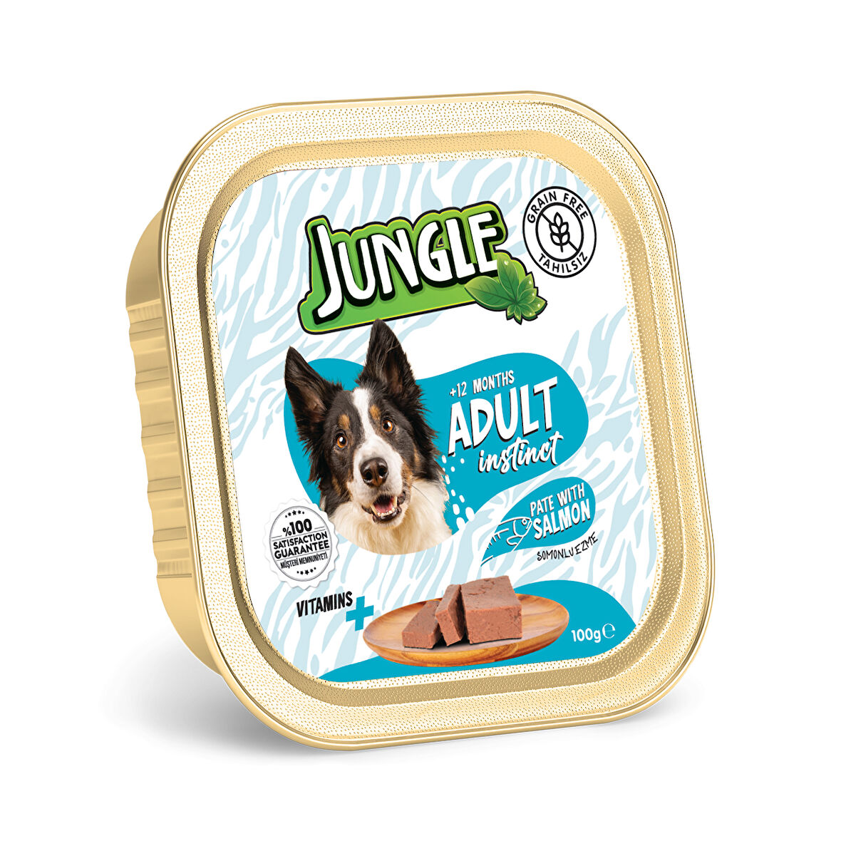 Jungle Püre Yetişkin Köpek Somonlu 100 g