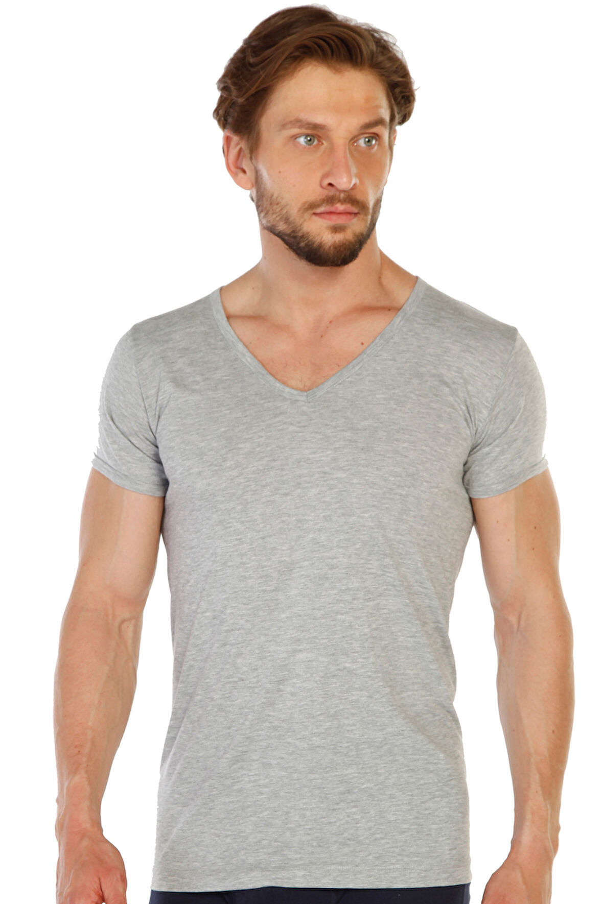 Erkek %100 Pamuklu V Yaka Süprem Fanila 317