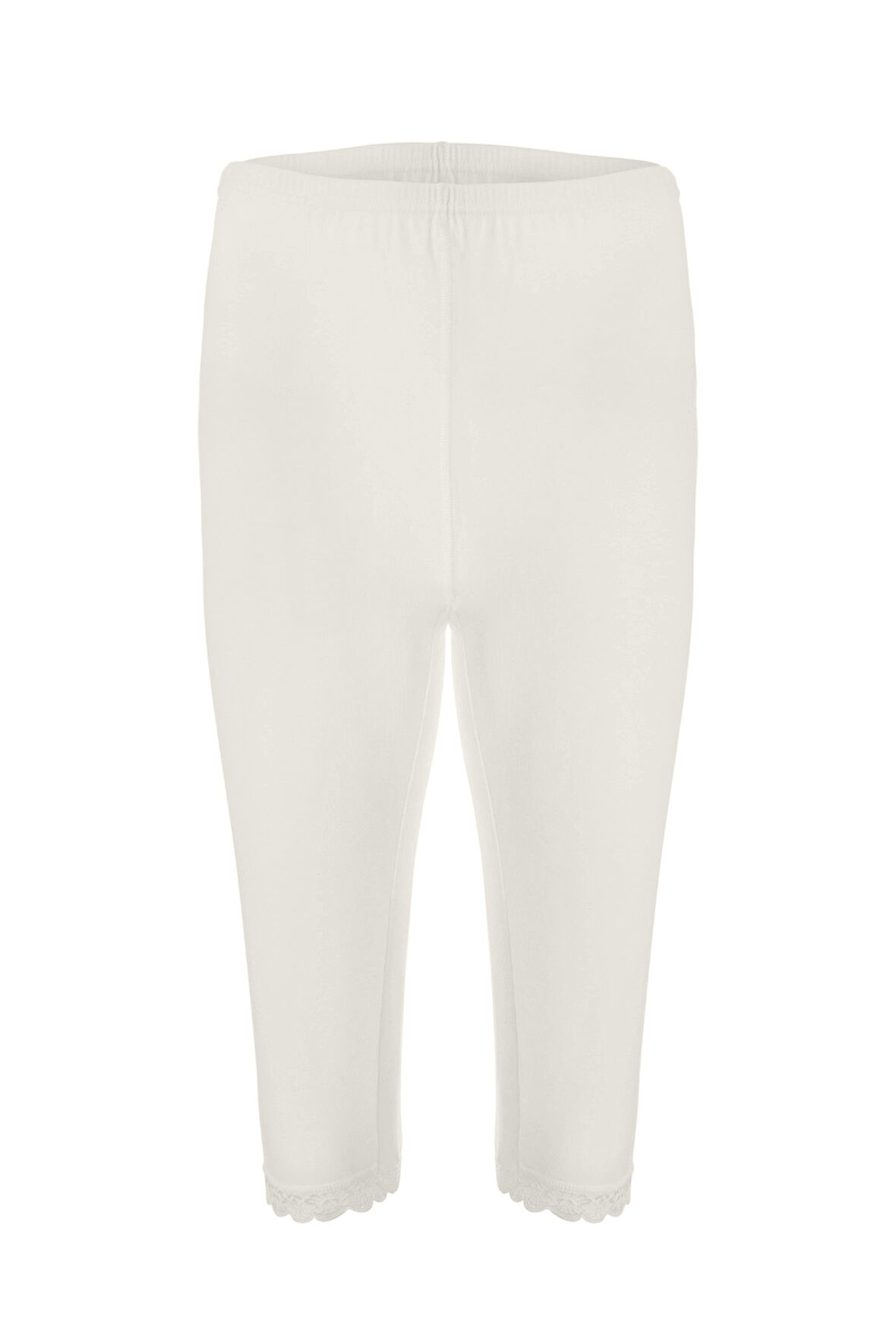 Tolin %100 Pamuk Kadın Dantelli Kapri Tayt 422