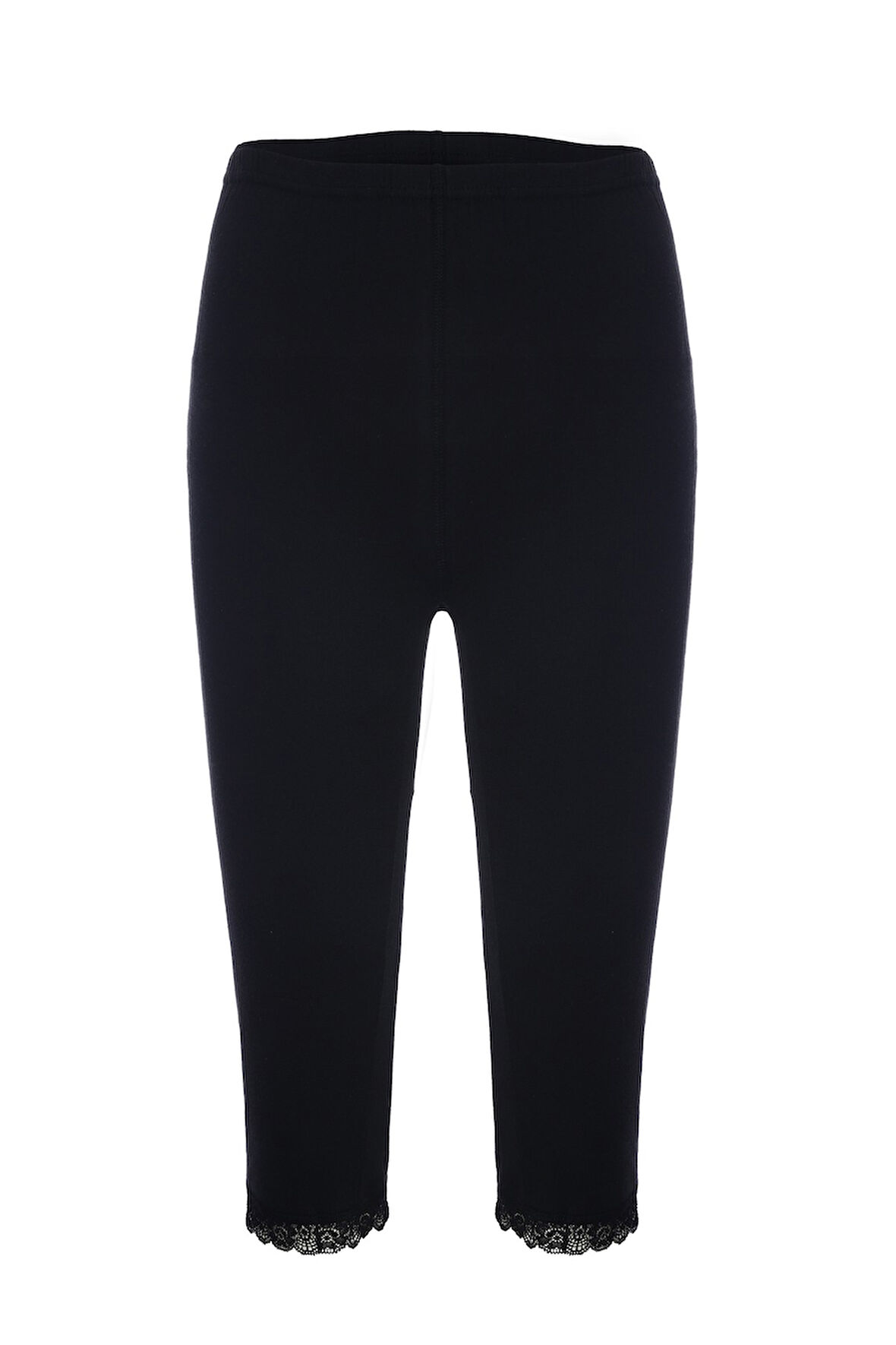 Tolin %100 Pamuk Kadın Dantelli Kapri Tayt 422