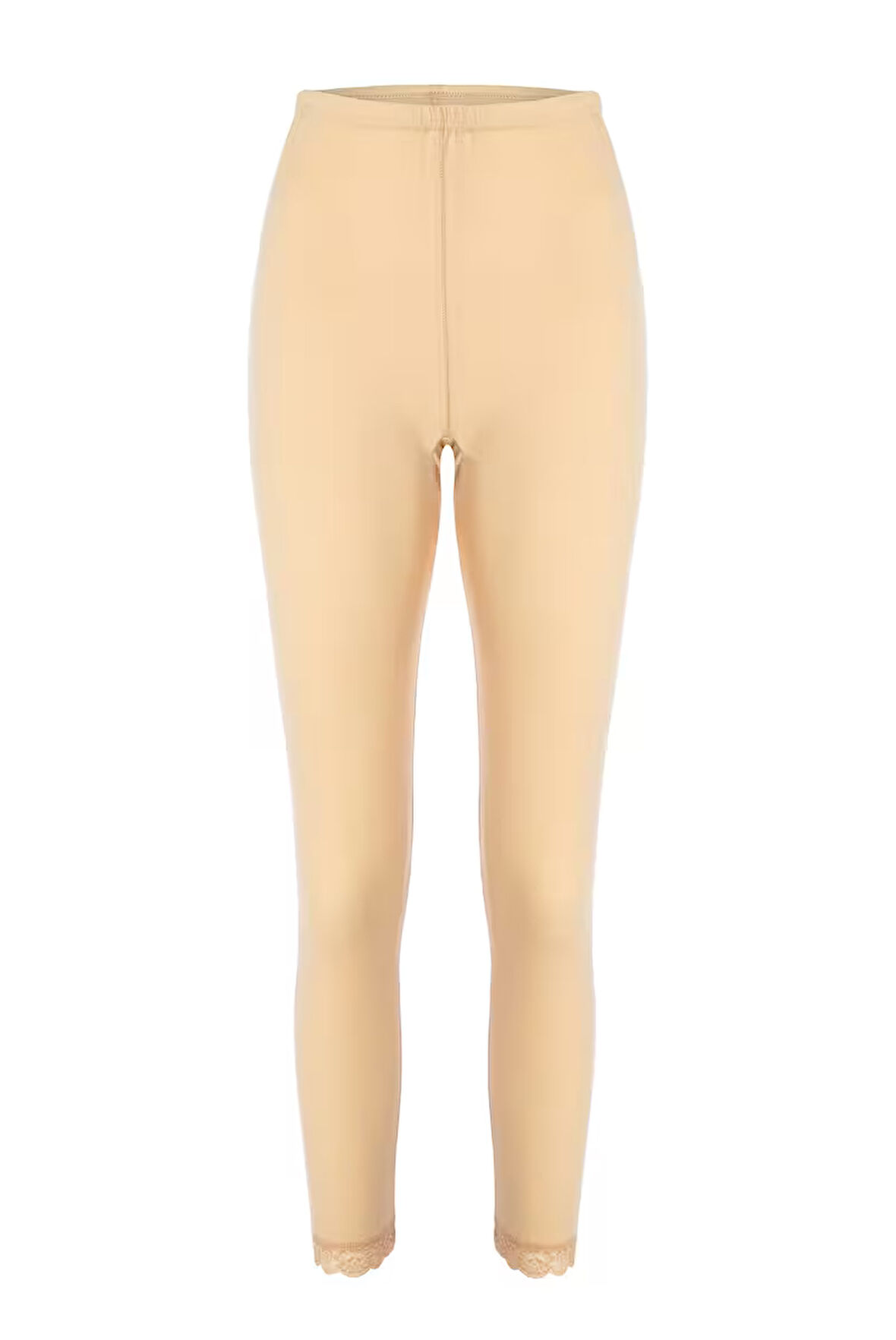 Tolin %100 Pamuk Kadın Dantelli Uzun Tayt 720