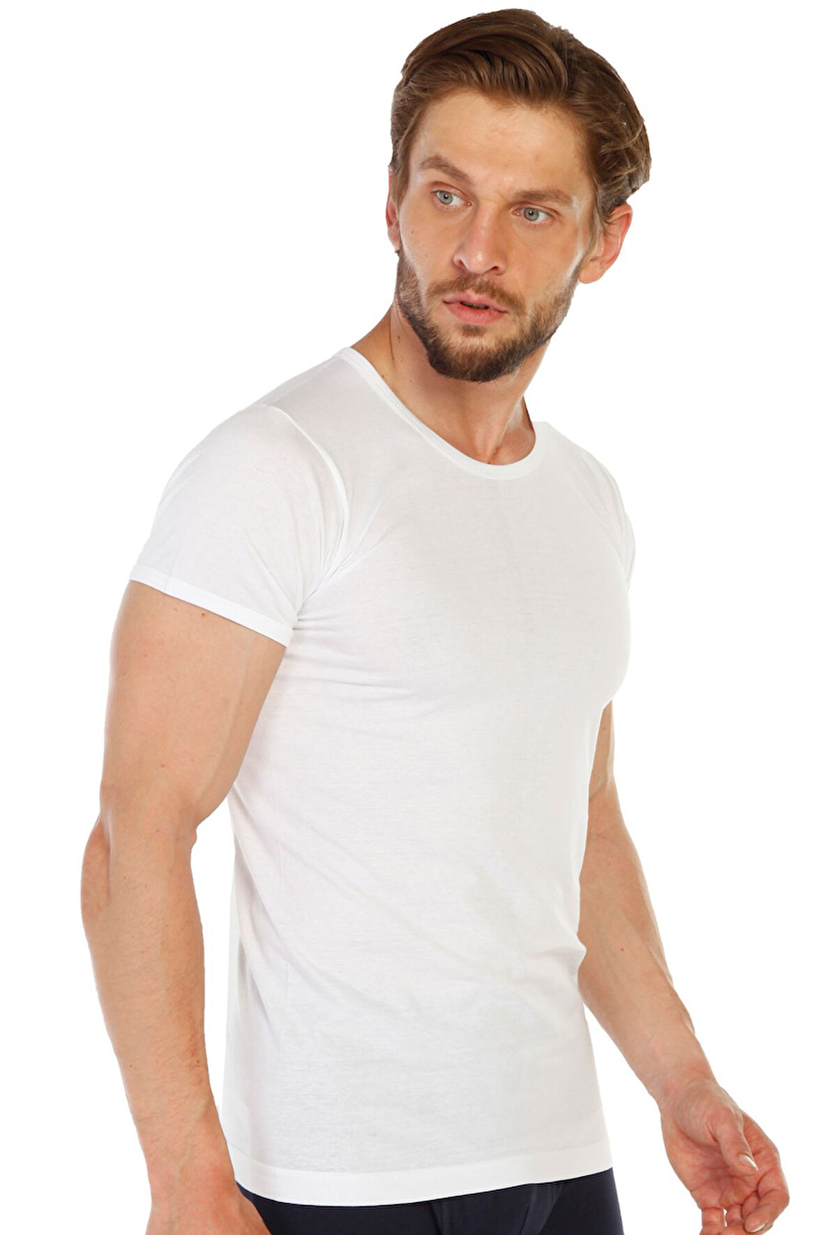 6 lı Paket %100 Pamuk O Yaka Erkek Süprem Fanila 314