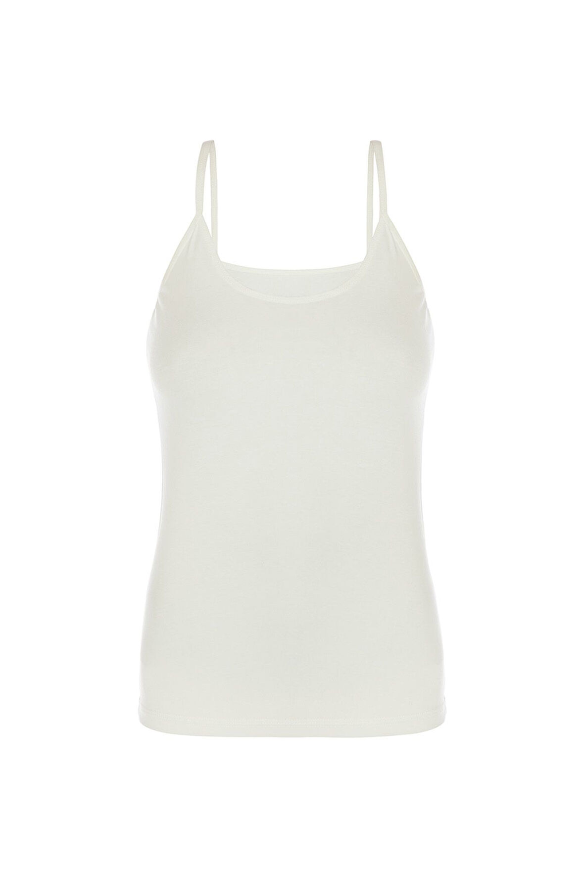 Kadın Pamuklu Likralı Ip Askılı Atlet 1223