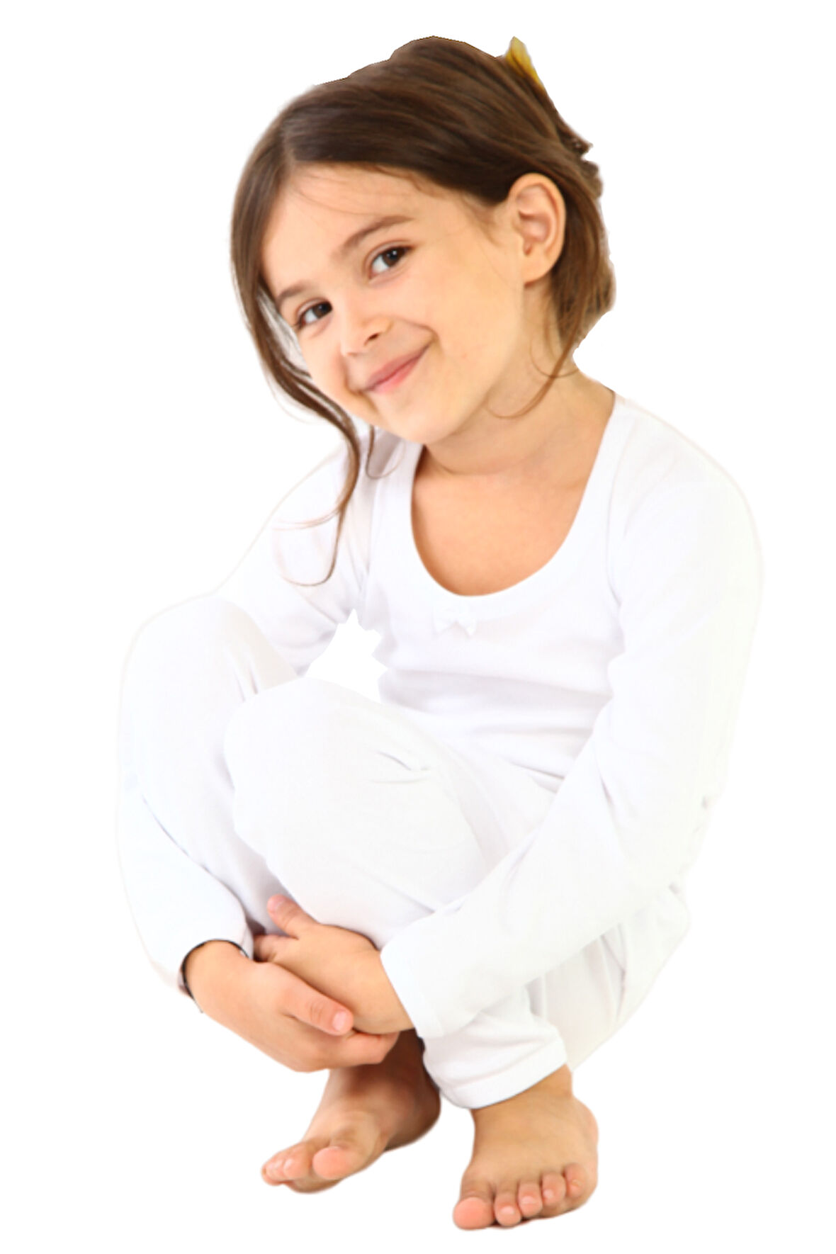 Kız Çocuk Termal Pamuklu Esnek Renkli İçlik Takım 8490