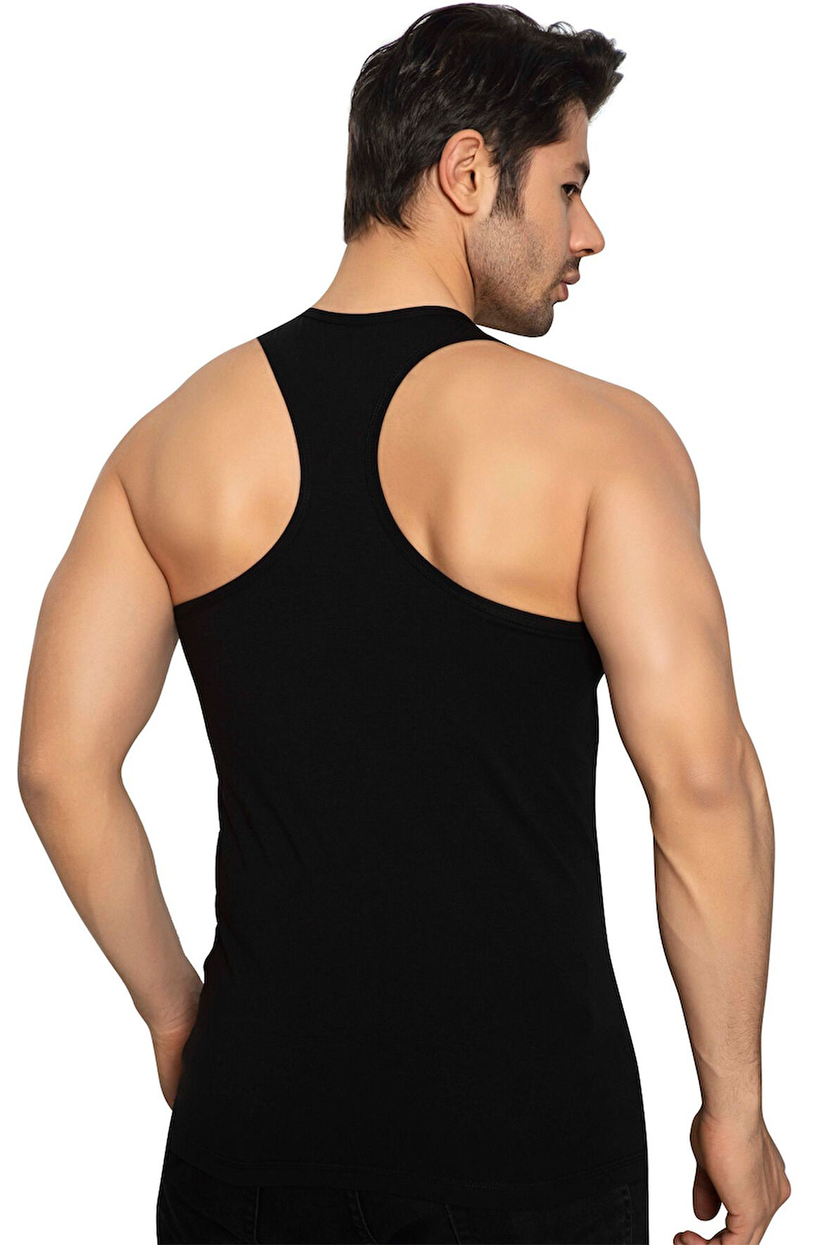 Erkek Sporcu Rambo Pamuklu Likralı Atlet 1147