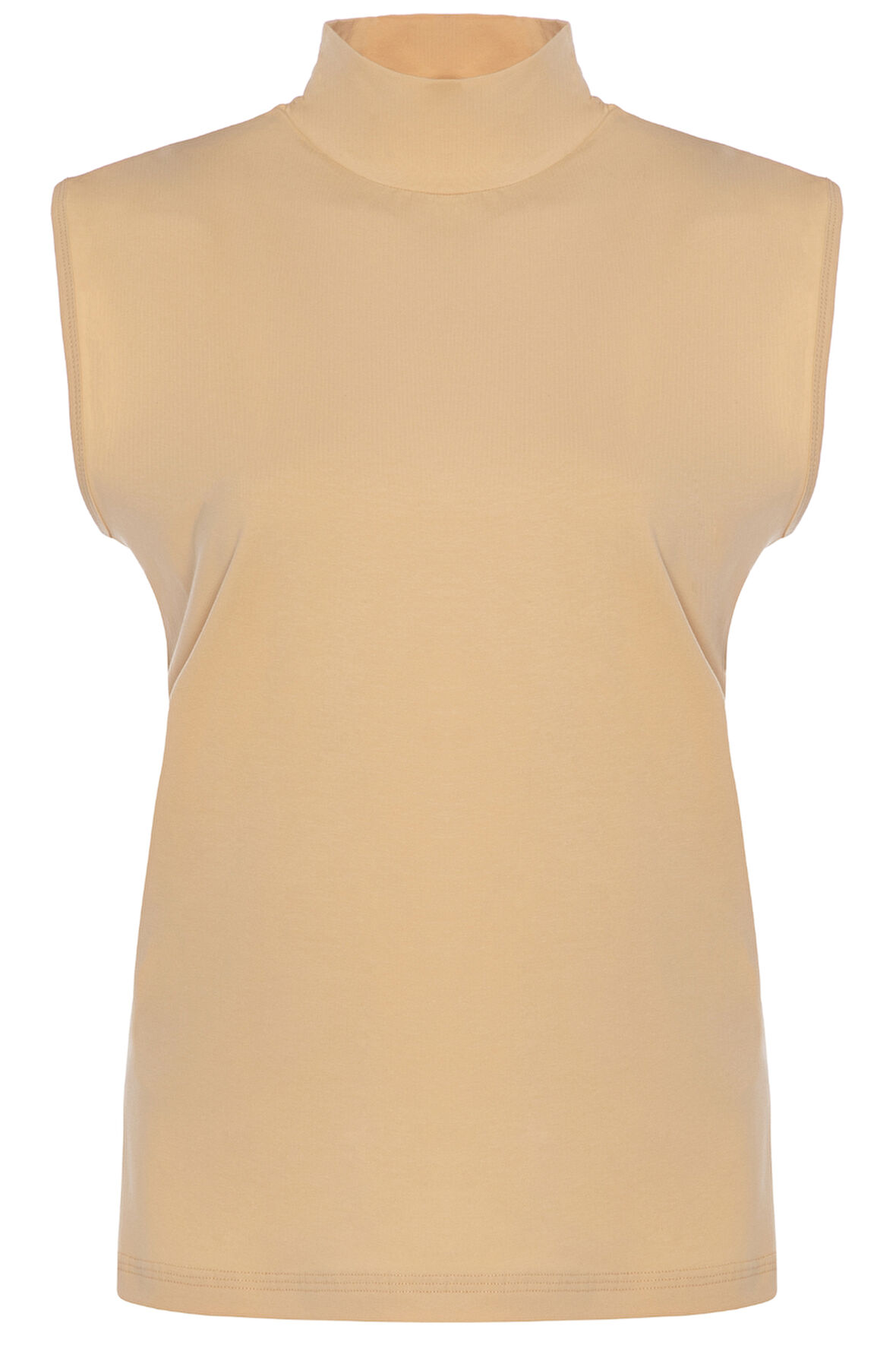 Kadın Sıfır Kollu Pamuklu Likralı Balıkçı Yaka Fanila 1257