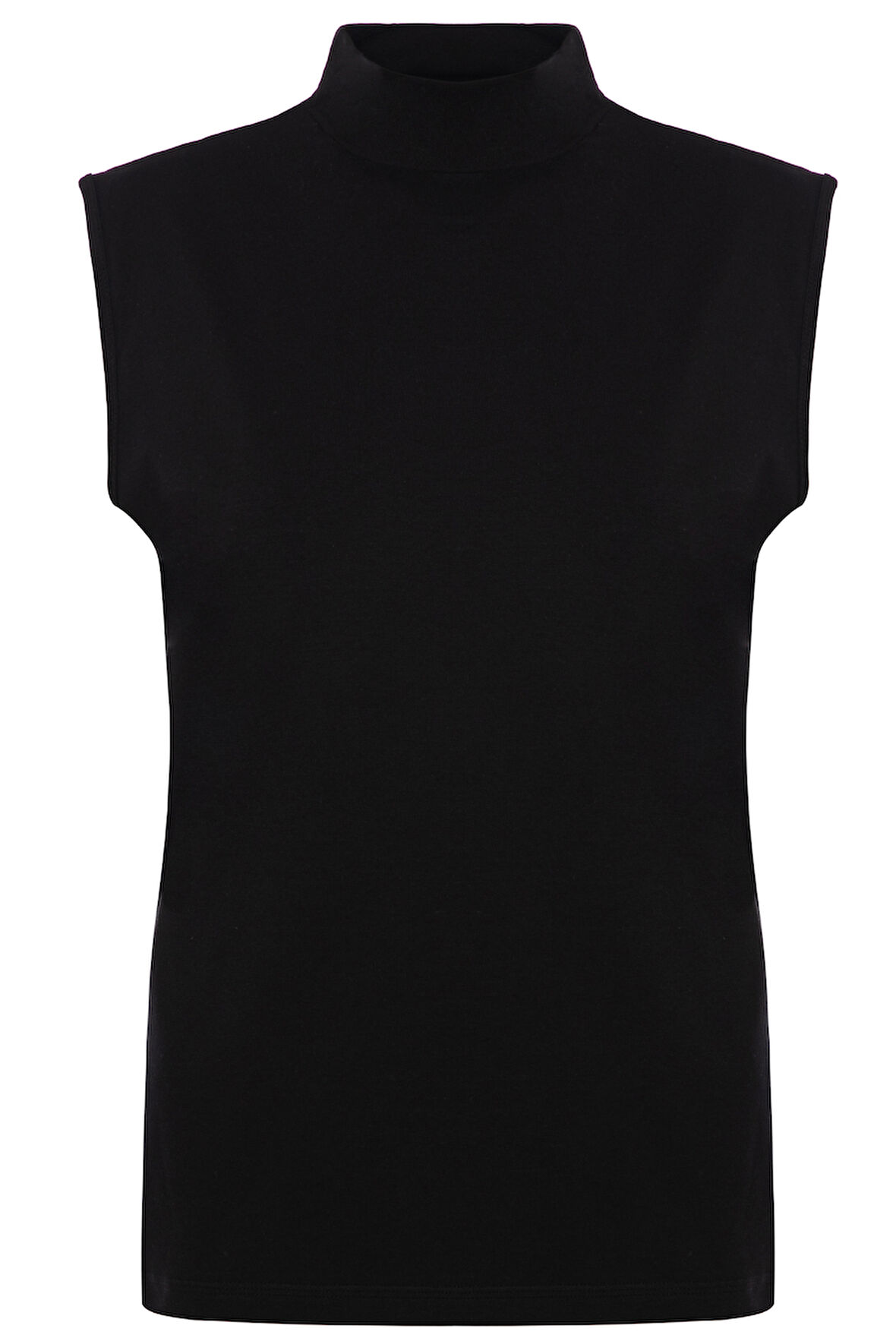 Kadın Sıfır Kollu Pamuklu Likralı Balıkçı Yaka Fanila 1257