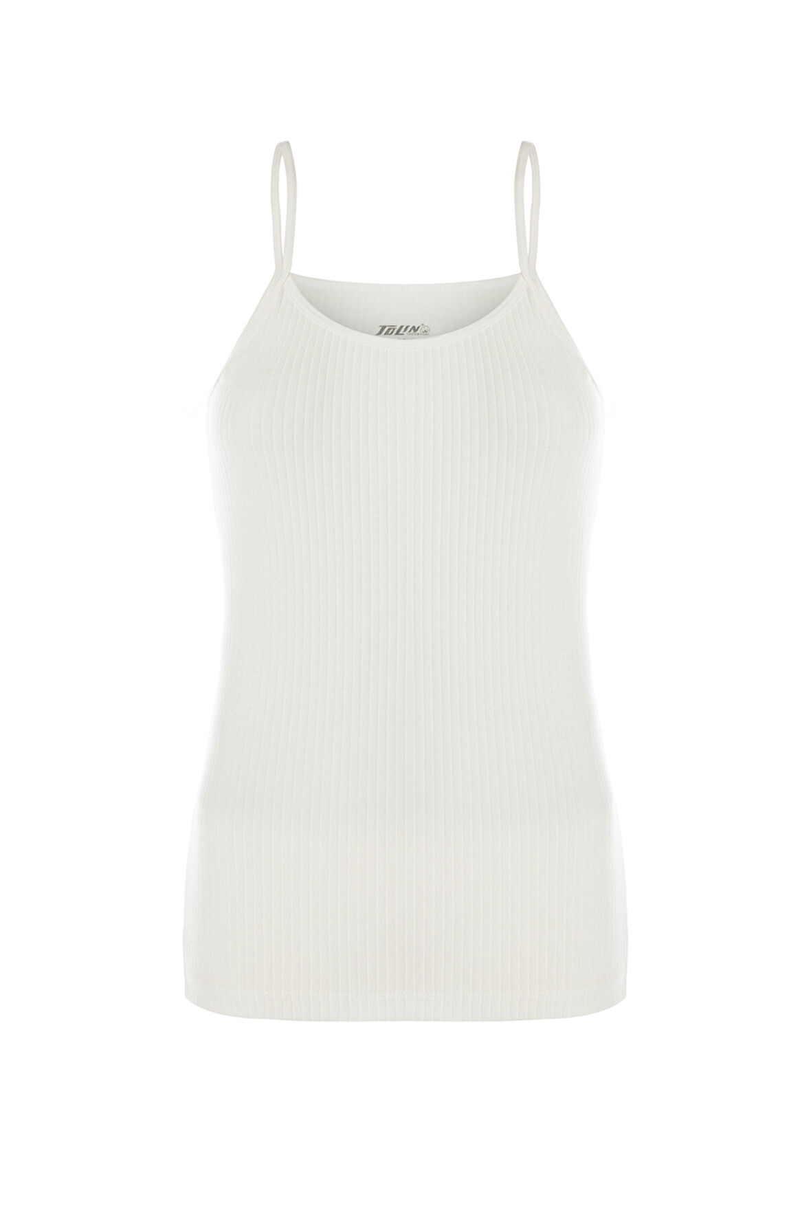 Kadın %100 Pamuk İp Askılı Atlet 1238