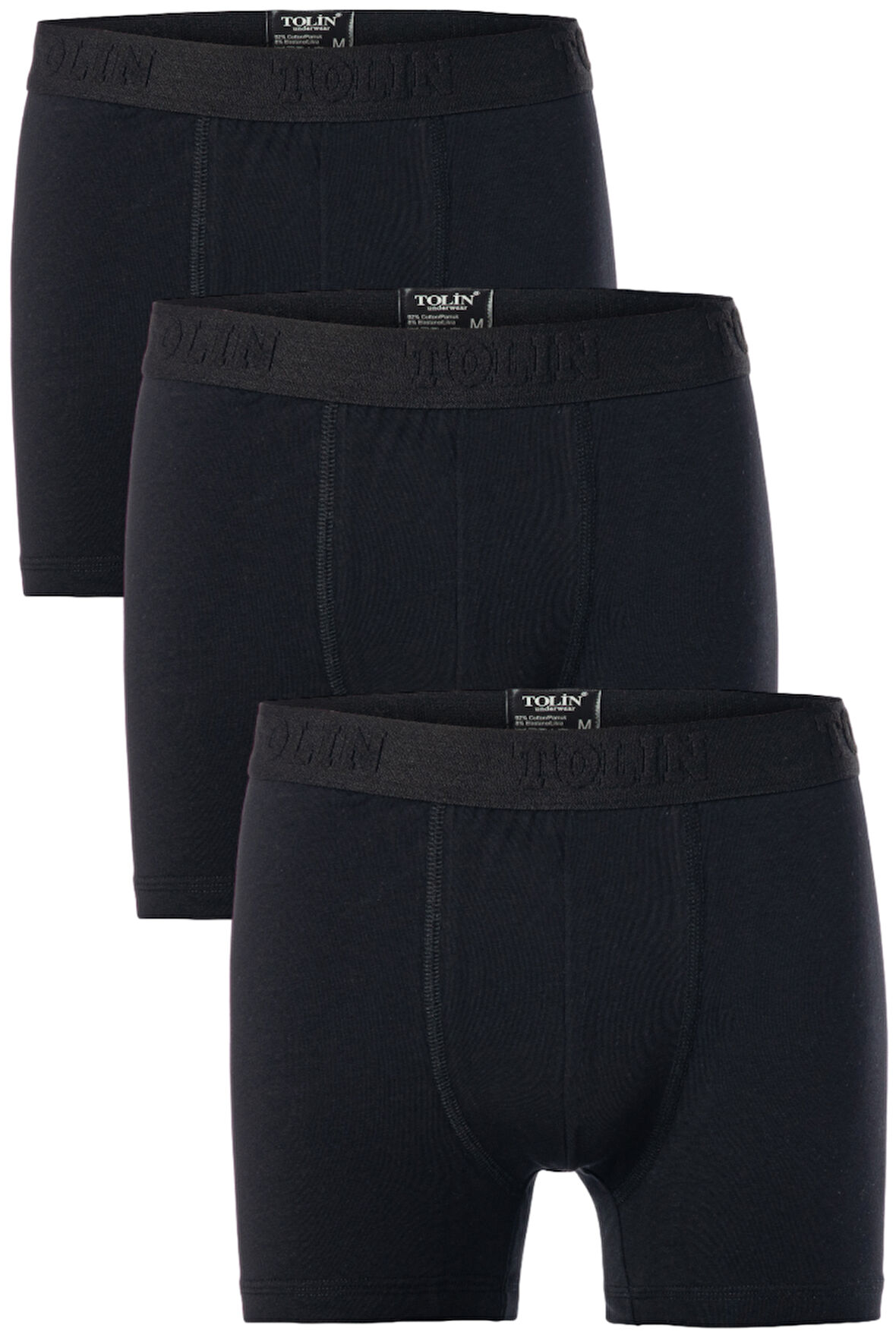 Erkek 3 lü Pamuklu Likralı Renkli Boxer Seti 4147