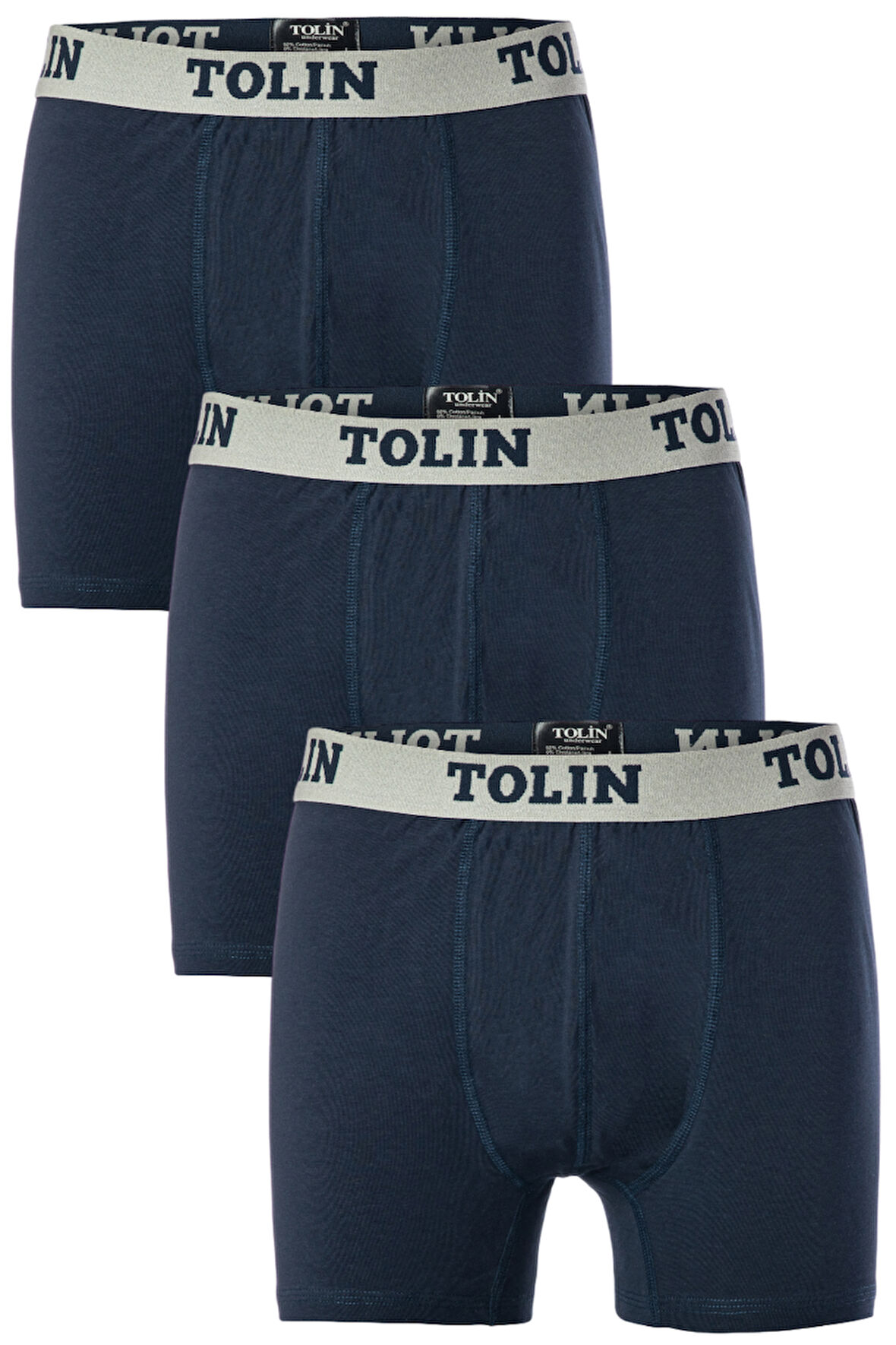 Erkek 3 lü Pamuklu Likralı Renkli Boxer Seti 4147