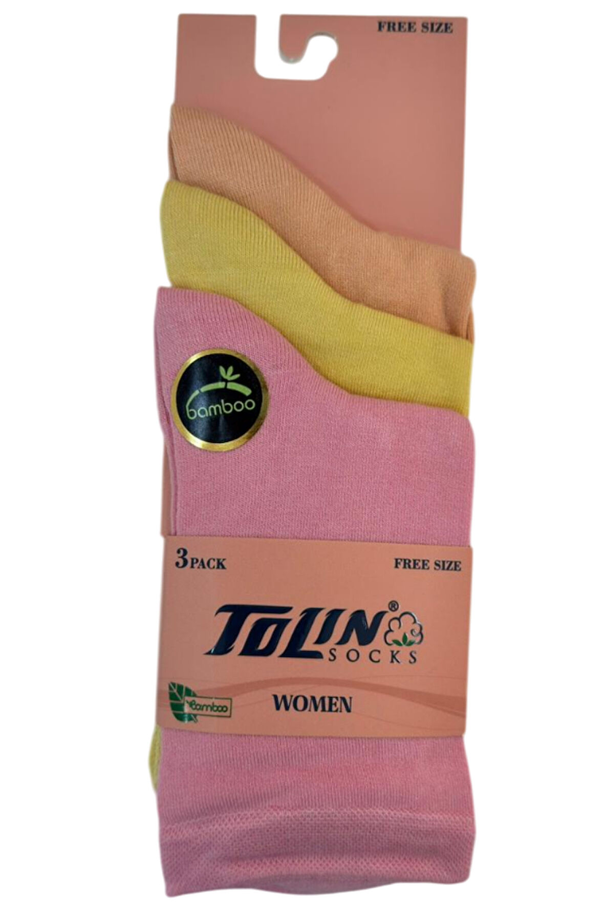 Kadın 3 lü Bambu Çorap Seti 24024