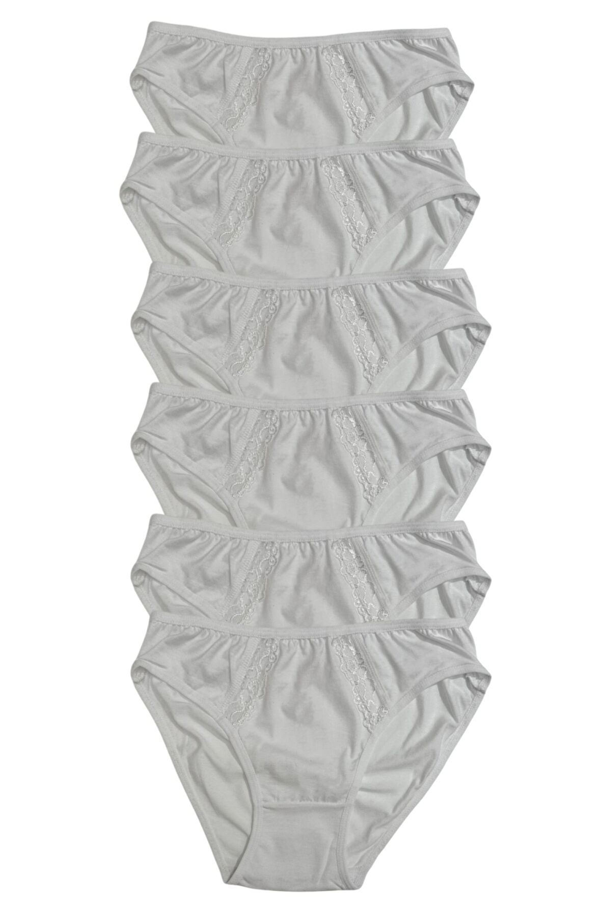 Kadın 6 lı Pamuklu Modal Dantelli Külot Seti 2174