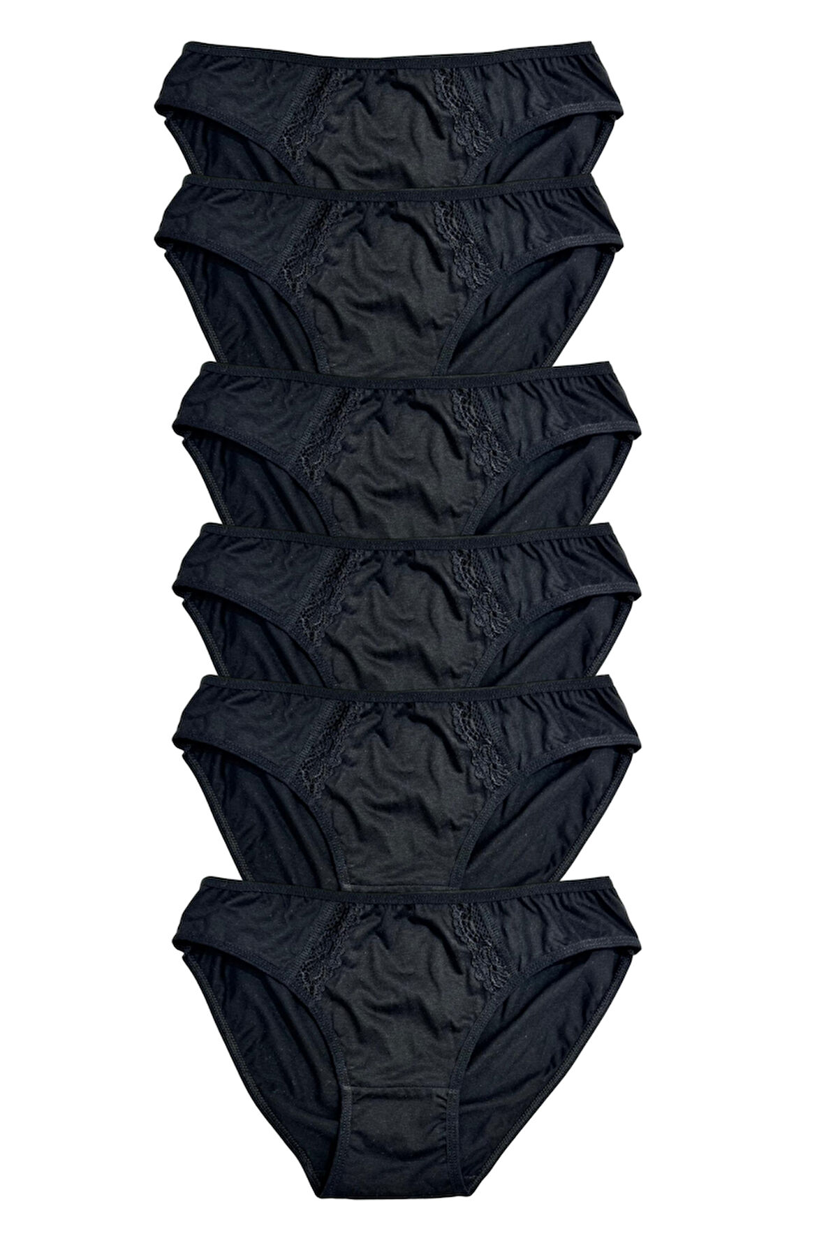 Kadın 6 lı Pamuklu Modal Dantelli Külot Seti 2174