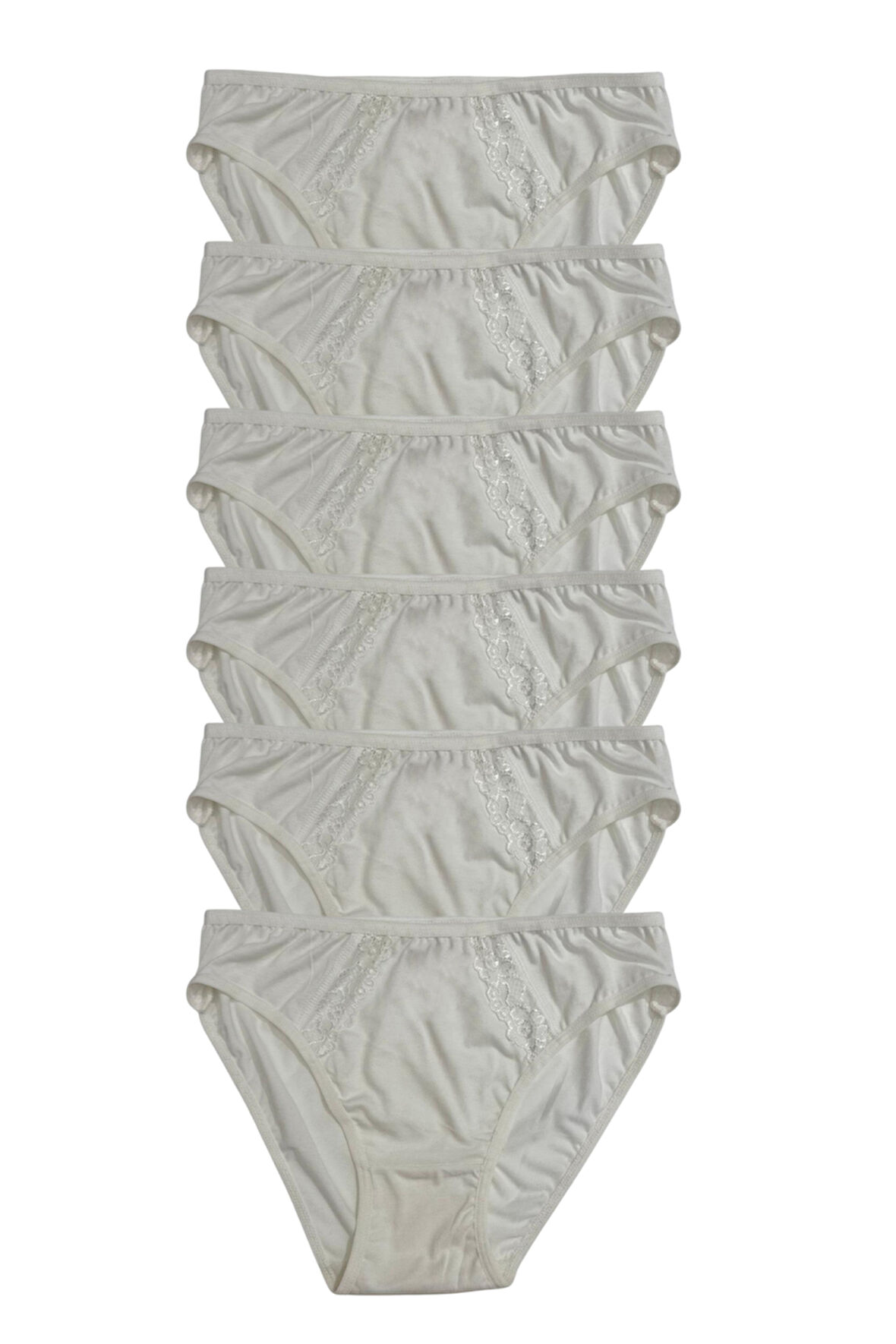 Kadın 6 lı Pamuklu Modal Dantelli Külot Seti 2174