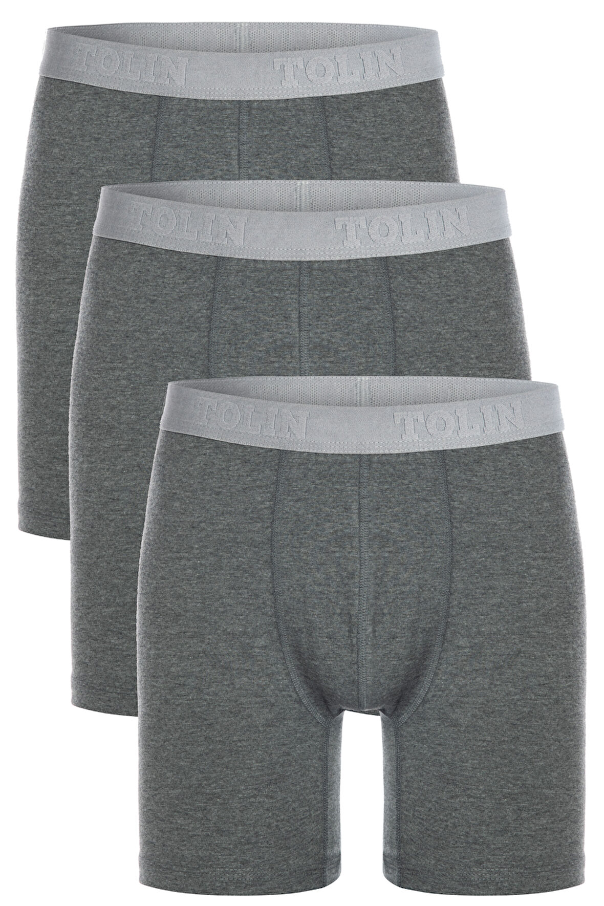 3 lü Erkek Pamuklu Likralı Esnek Uzun Boxer Seti 4197