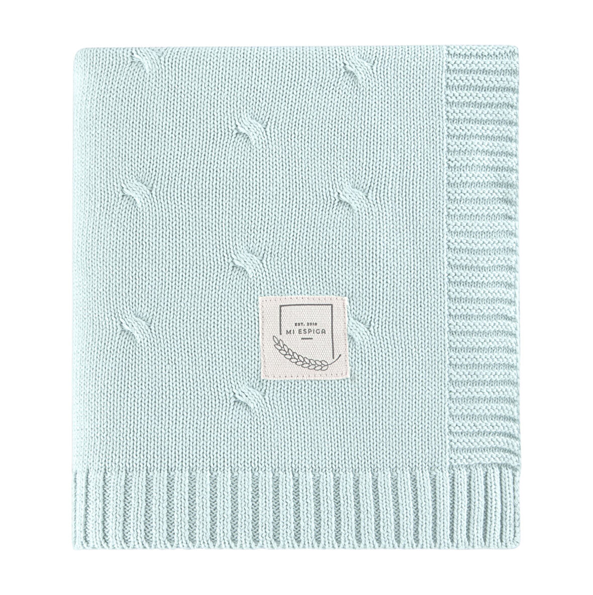 Pamuklu Triko Örgü Bebek Battaniyesi Sycamore