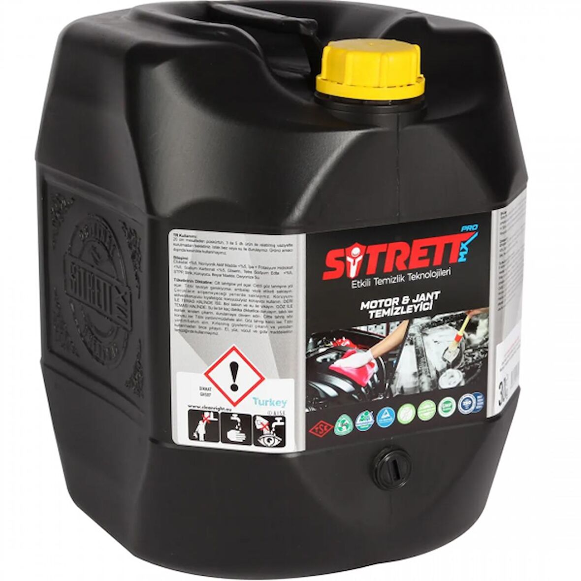 SİTRETT MX Motor Kaporta Jant Temizleyici Pro 20 Kg