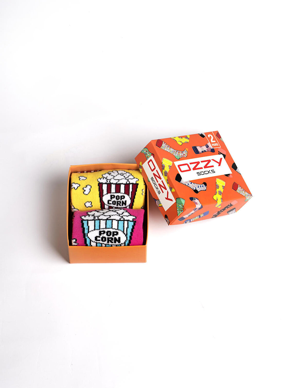 Çiftler için 2 li POP CORN Desen  Hediye paketi