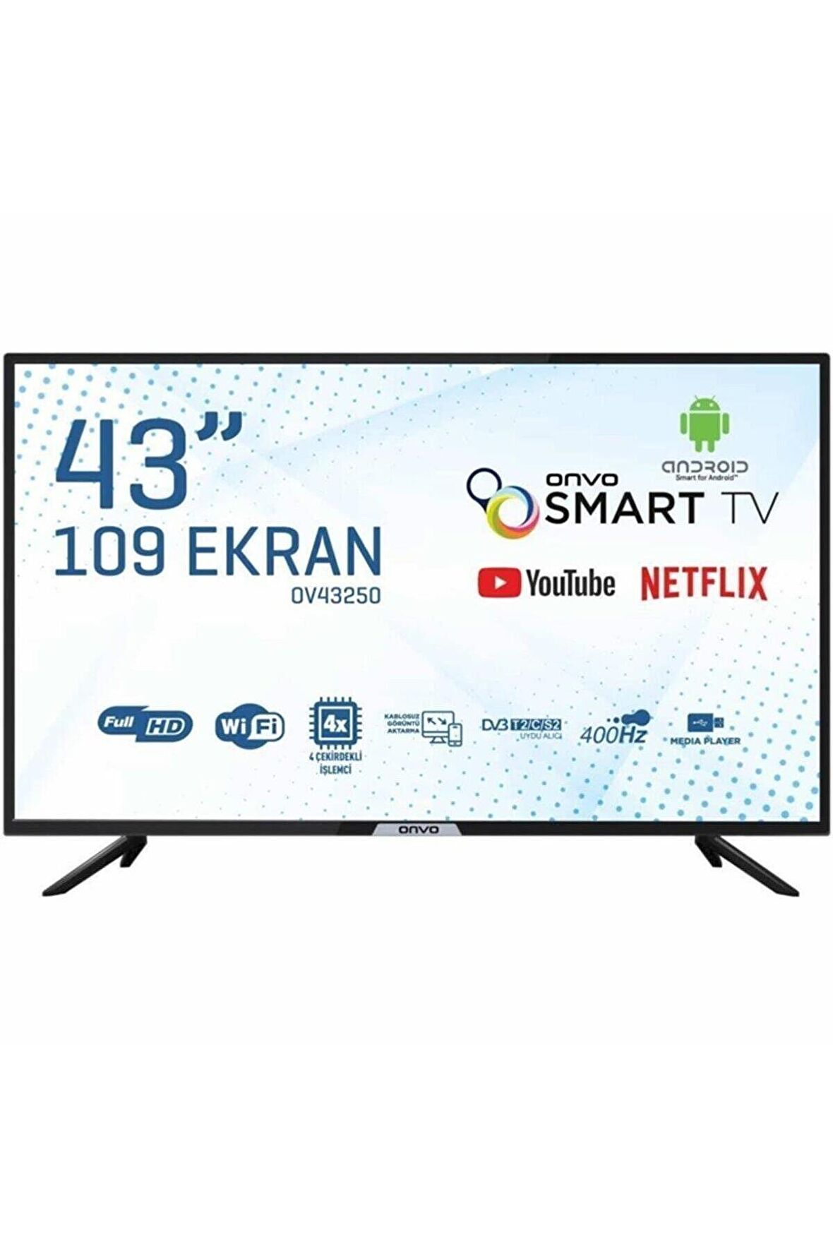 ONVO TV OV43250 43''ANDROİD SMART LED TV