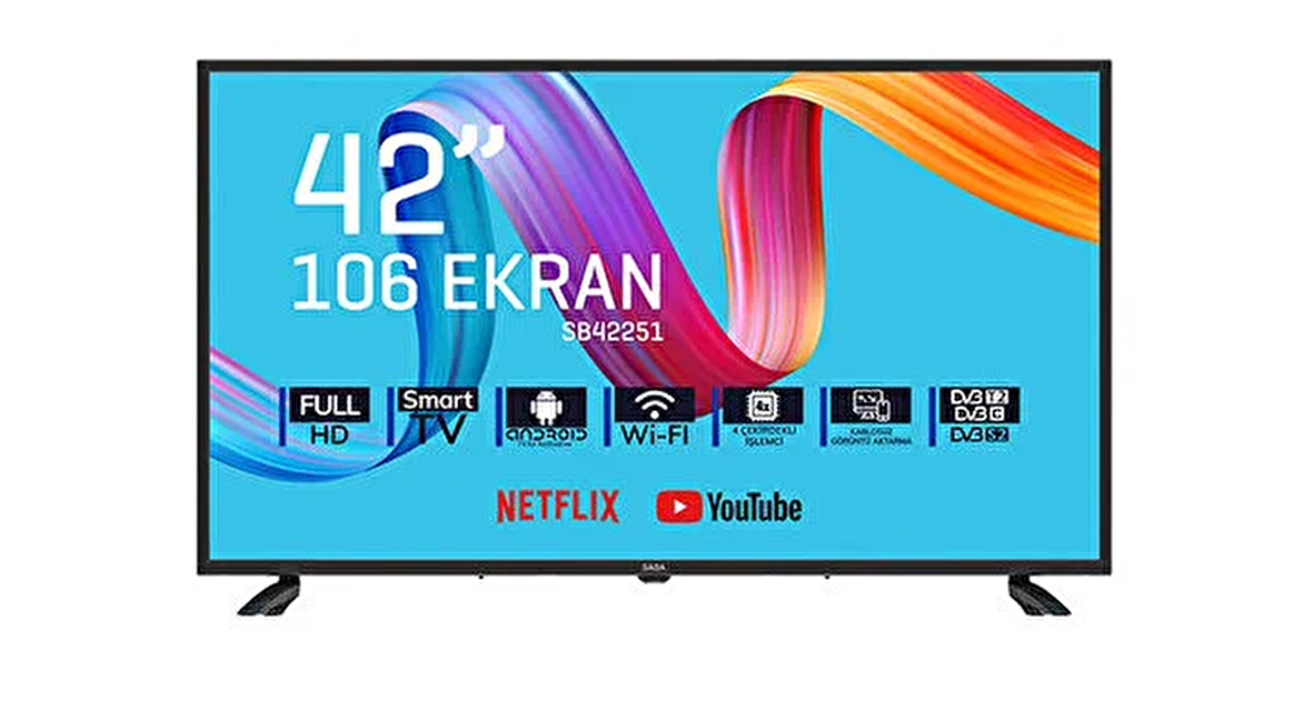 Saba Sb42251 Full Hd 42" 106 Ekran Uydu Alıcılı Android Smart Led Tv