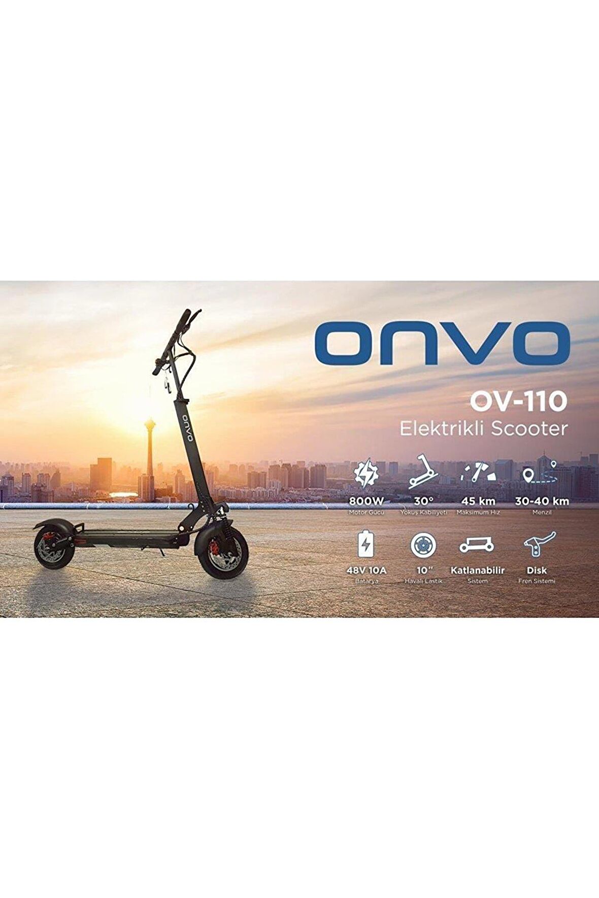 ONVO-110 ONVO 800 W ELECTRİC SCOOTER 