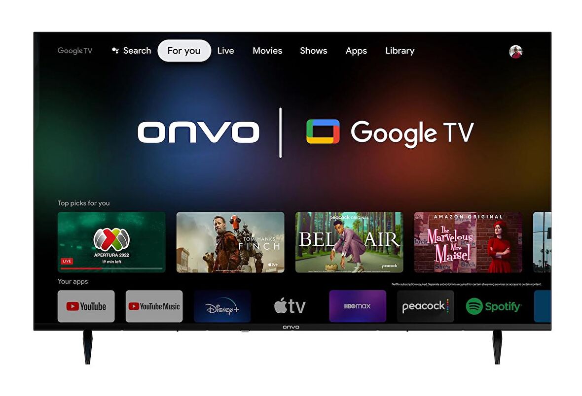 Onvo OV55F950 55'' Frameless Ultra HD Google TV