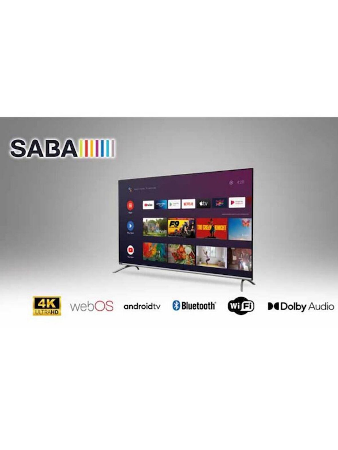 Saba 32SB6000H 32" 82 Ekran 1366x768 HD Ready Dahili HD Uydu Alıcılı Android Smart LED TV